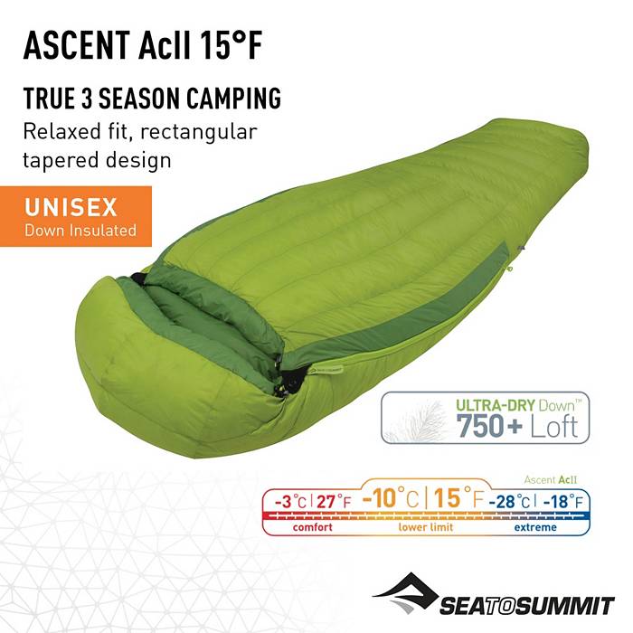 Ascent 700 Down Sleeping Bag (15F)