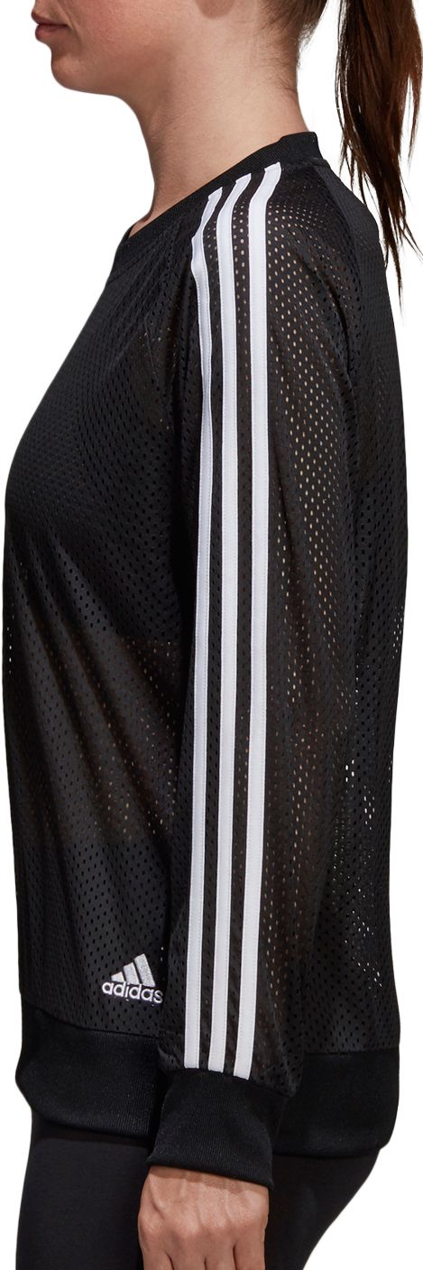 adidas Women's Essentials Mesh Crewneck Sweatshirt product image