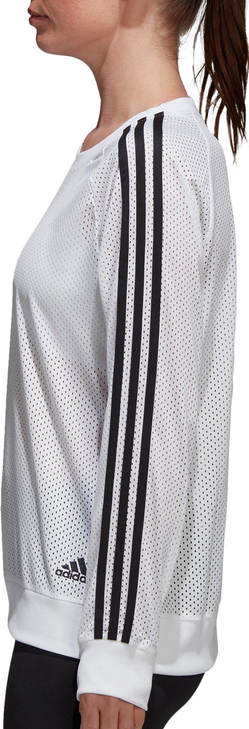 adidas Women's Essentials Mesh Crewneck Sweatshirt product image