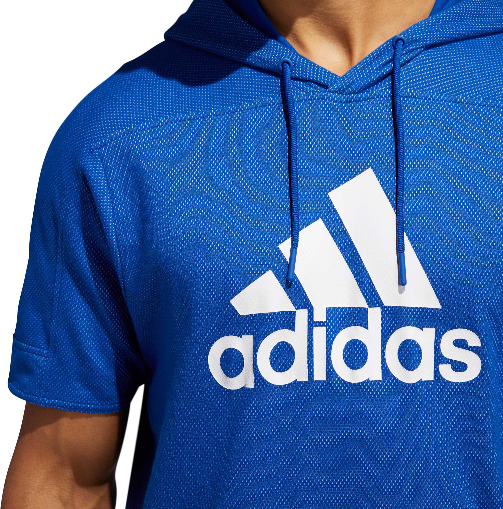 adidas Men's Sport ID Short Sleeve Hooded Pullover product image