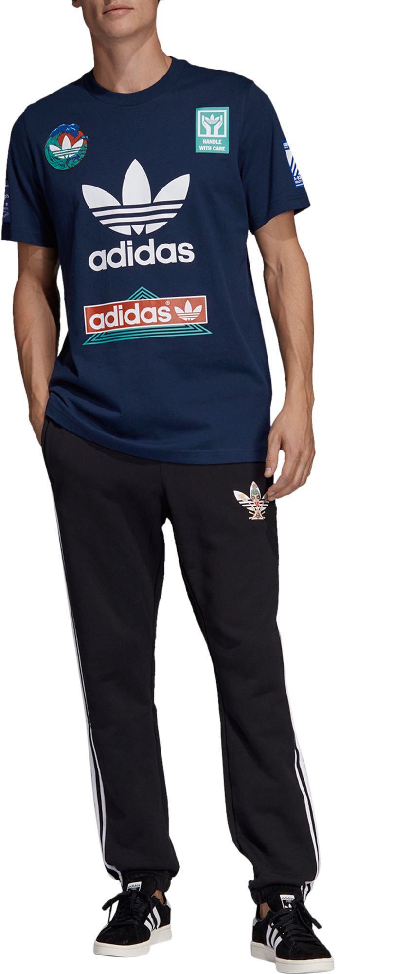 adidas Originals Men's Race Sticker Graphic T-Shirt product image