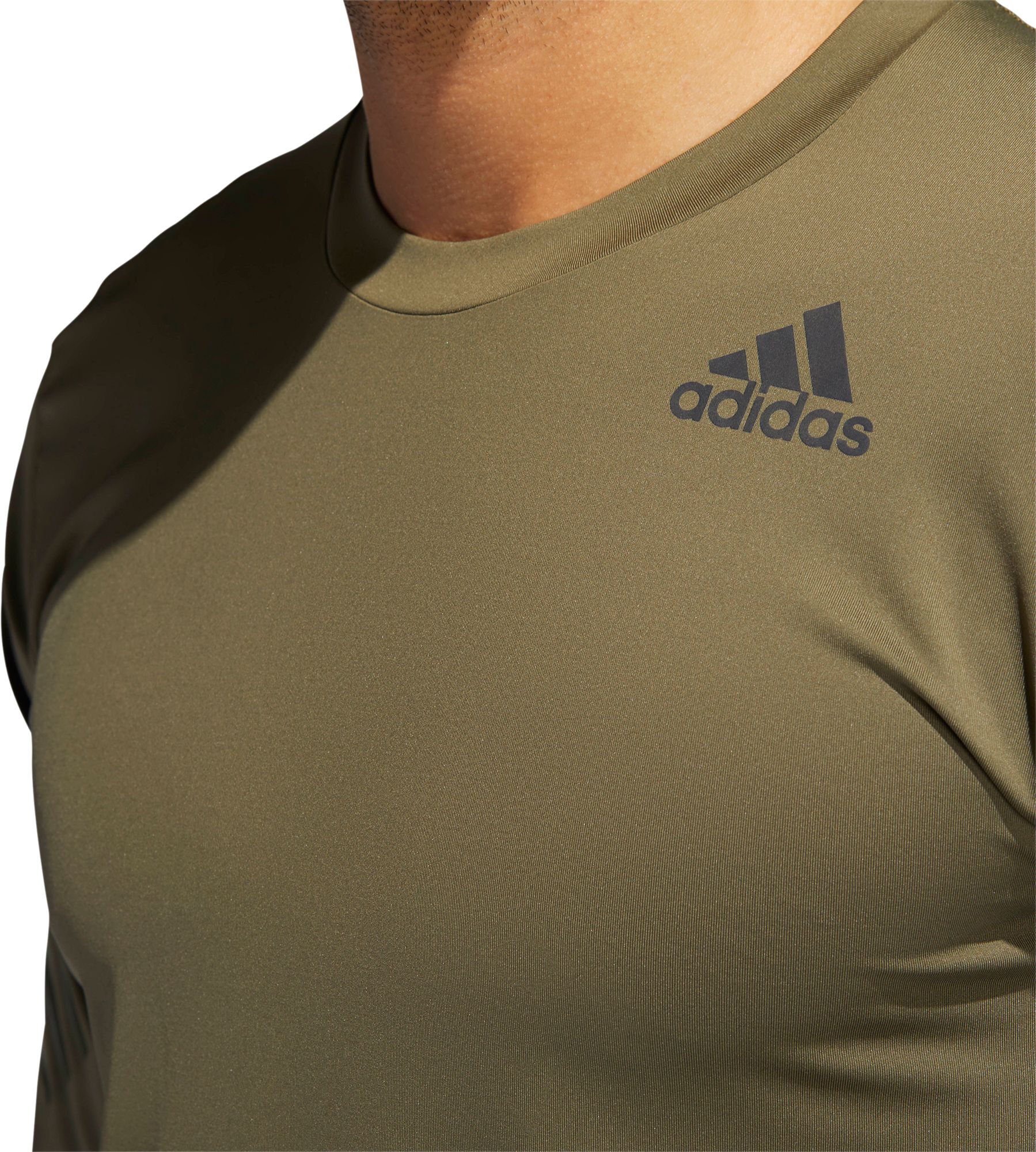 adidas Men's Alphaskin 3-Stripes Long Sleeve Shirt product image
