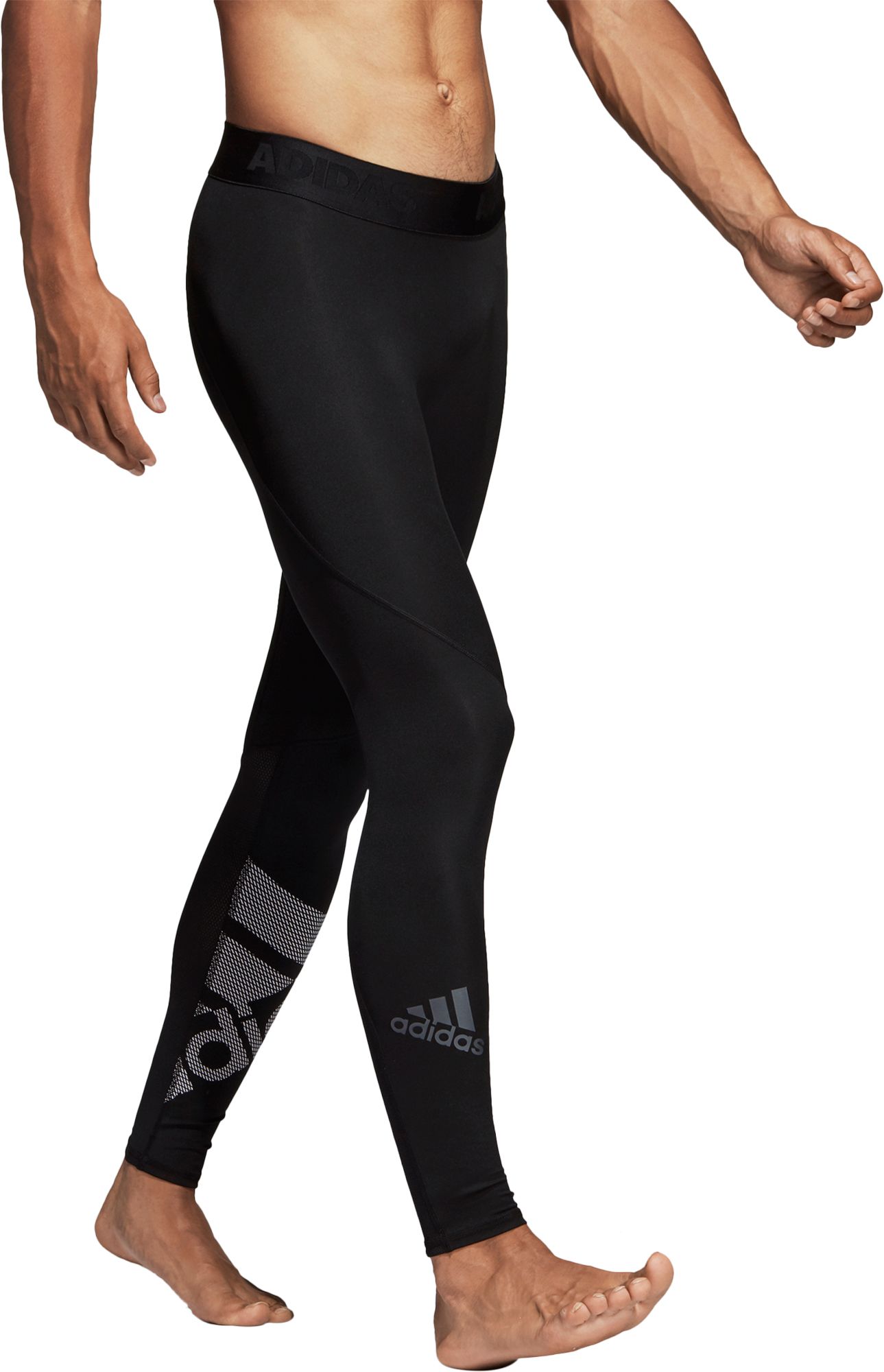 adidas Men's Alphaskin Sport Badge of Sport Long Tights product image