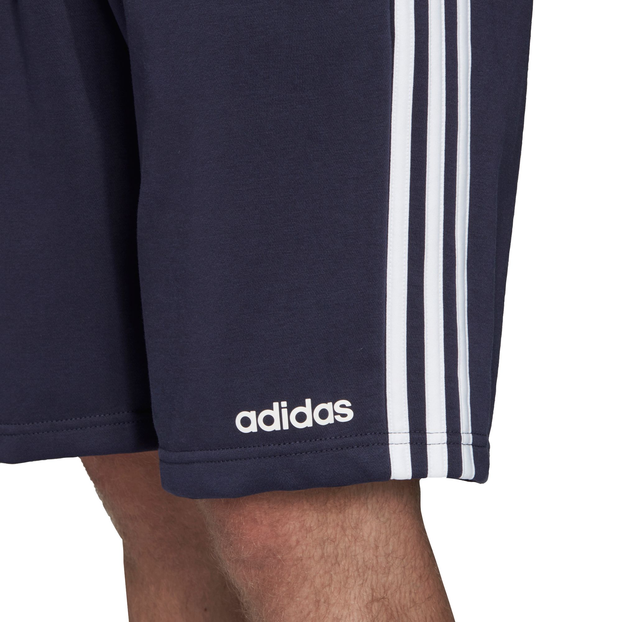 adidas essentials 3 stripe mens shorts