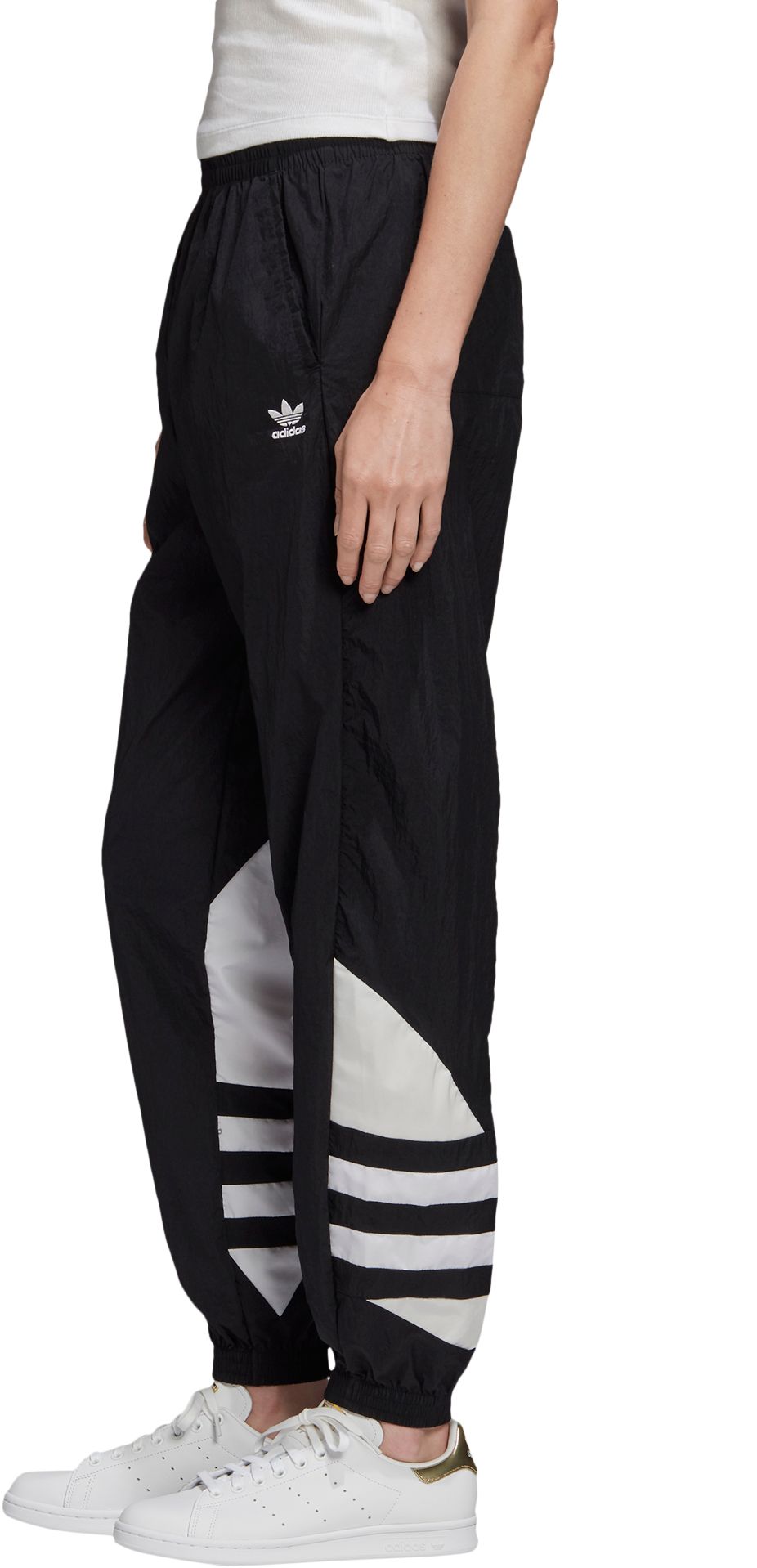 adidas women's large logo track pants