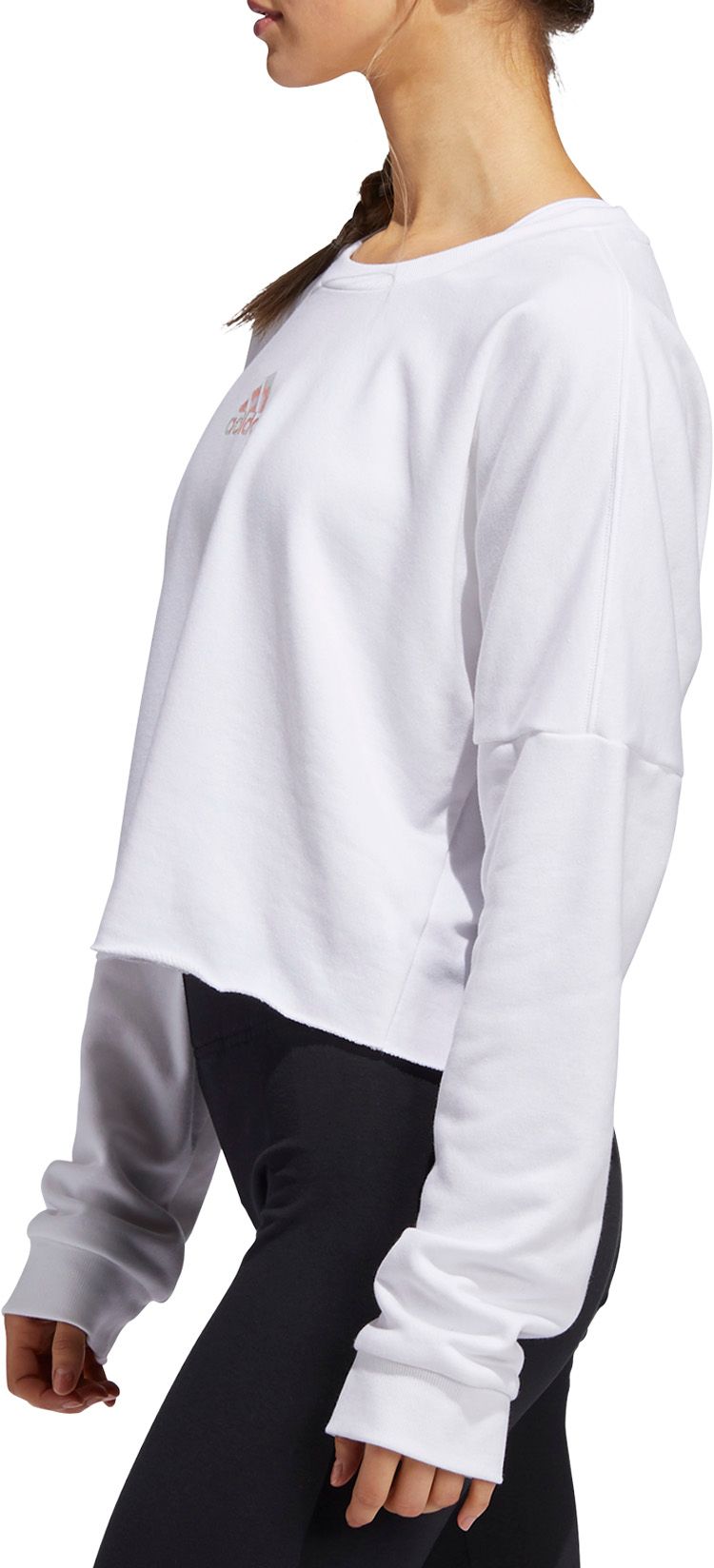 adidas women's changeover tape crewneck sweatshirt