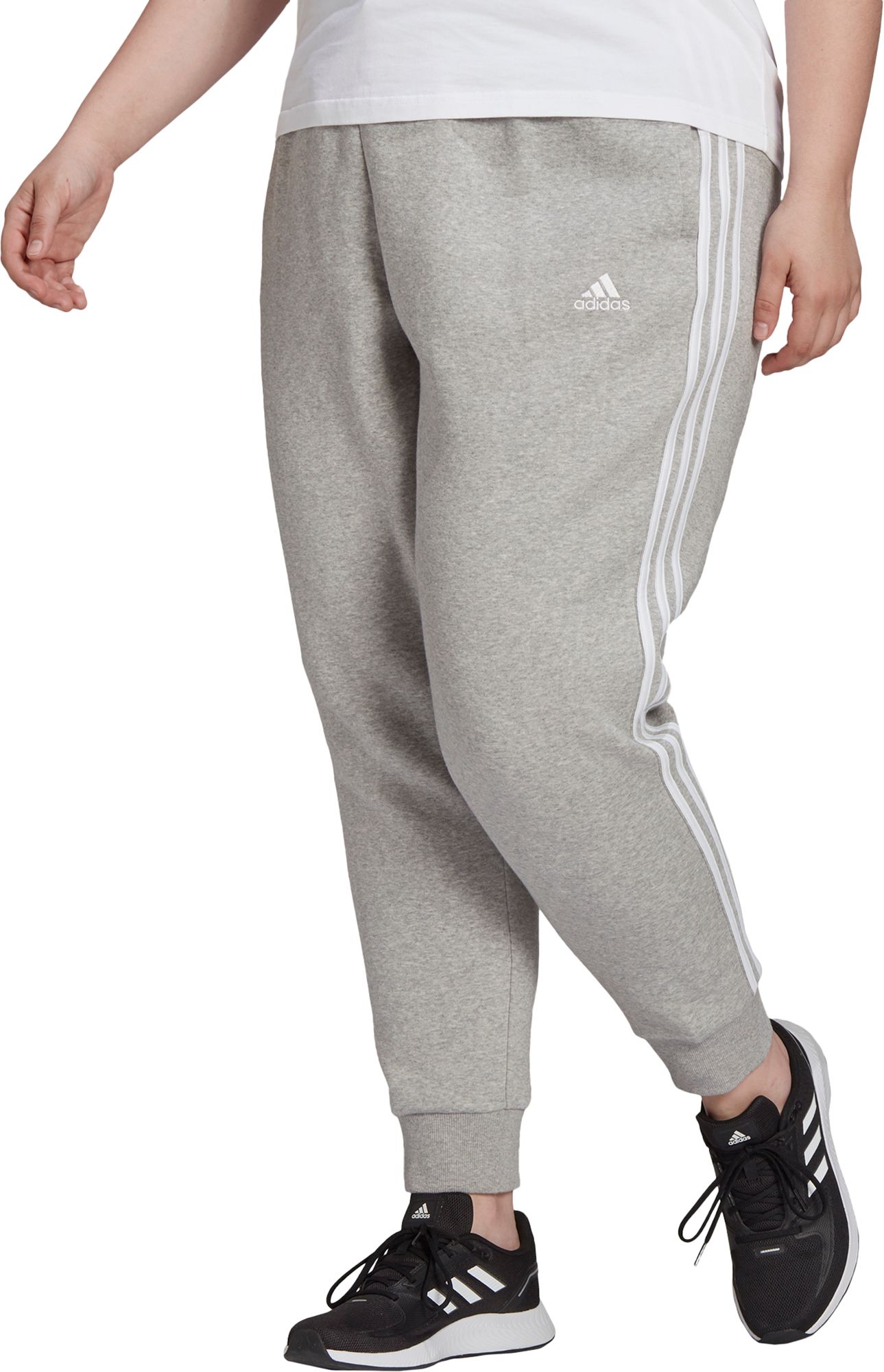 adidas Women's Essentials Fleece 3-Stripes Pants