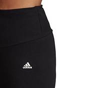 Adidas Designed To Move Big Logo Sport Leggings Black/Rose Size S NWT