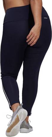 Adidas Women's High Rise 3-Stripes 7/8 Plus Size Tights product image