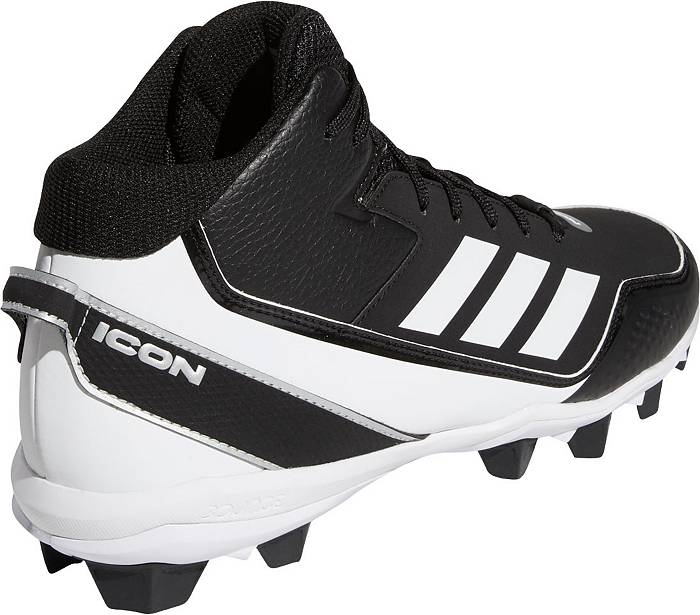 Adidas Men's Icon 7 Ko Metal Baseball Cleats, Size 13, Silver/Black