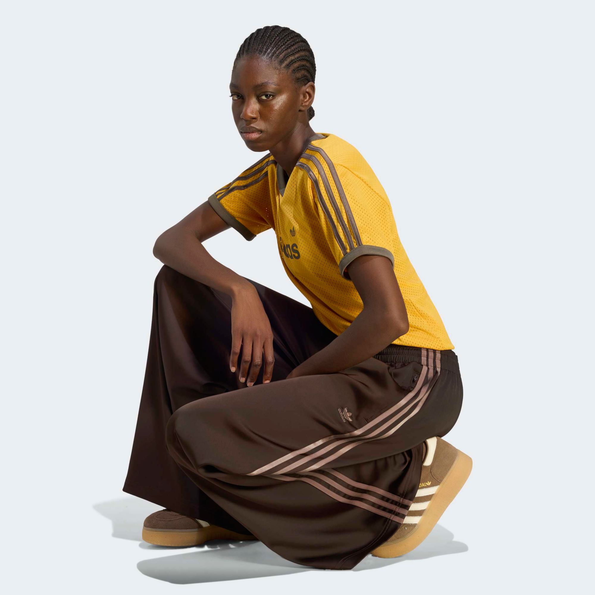 adidas Originals Women's Adicolor Satin Wide Leg Track Pants product image