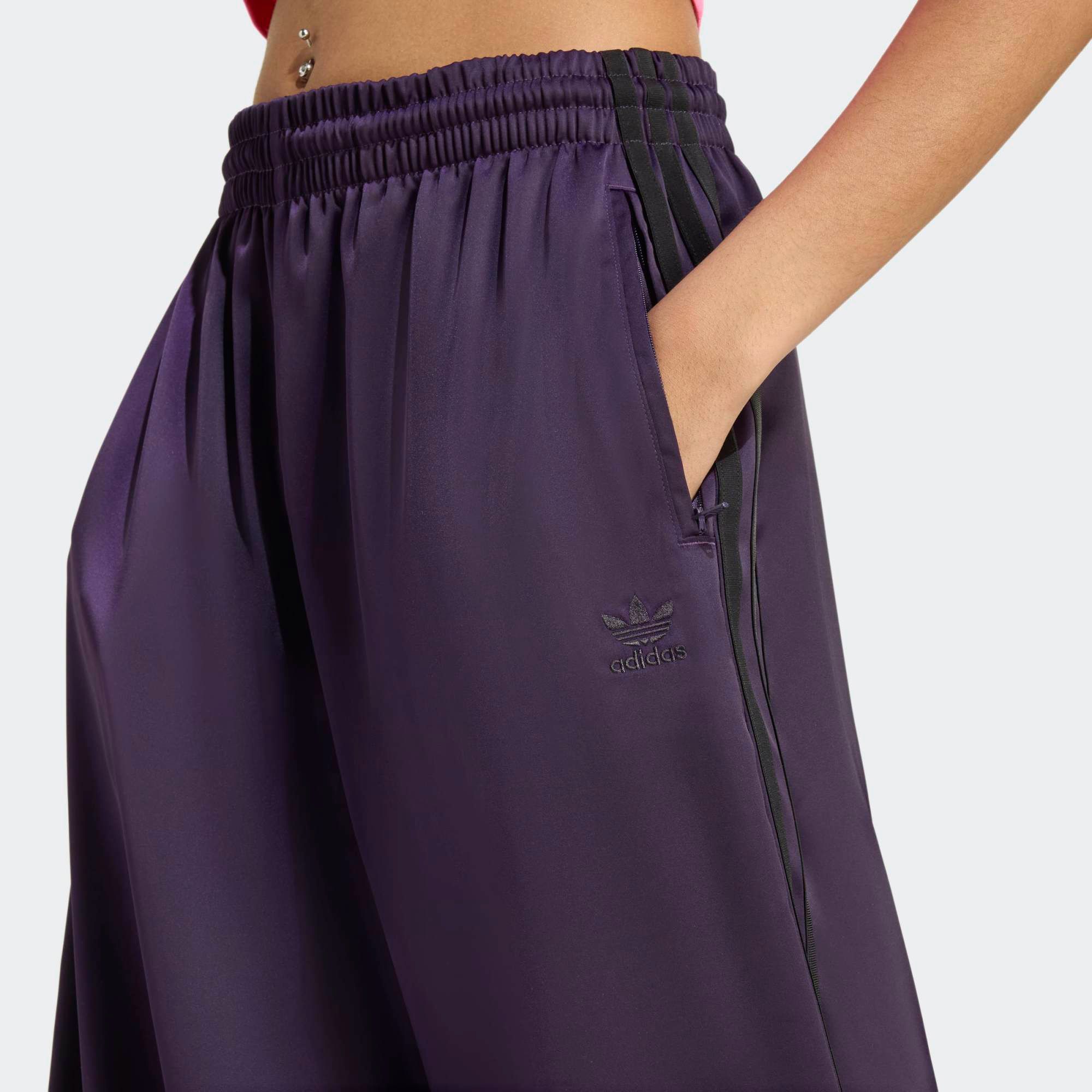 adidas Originals Women's Adicolor Satin Wide Leg Track Pants product image
