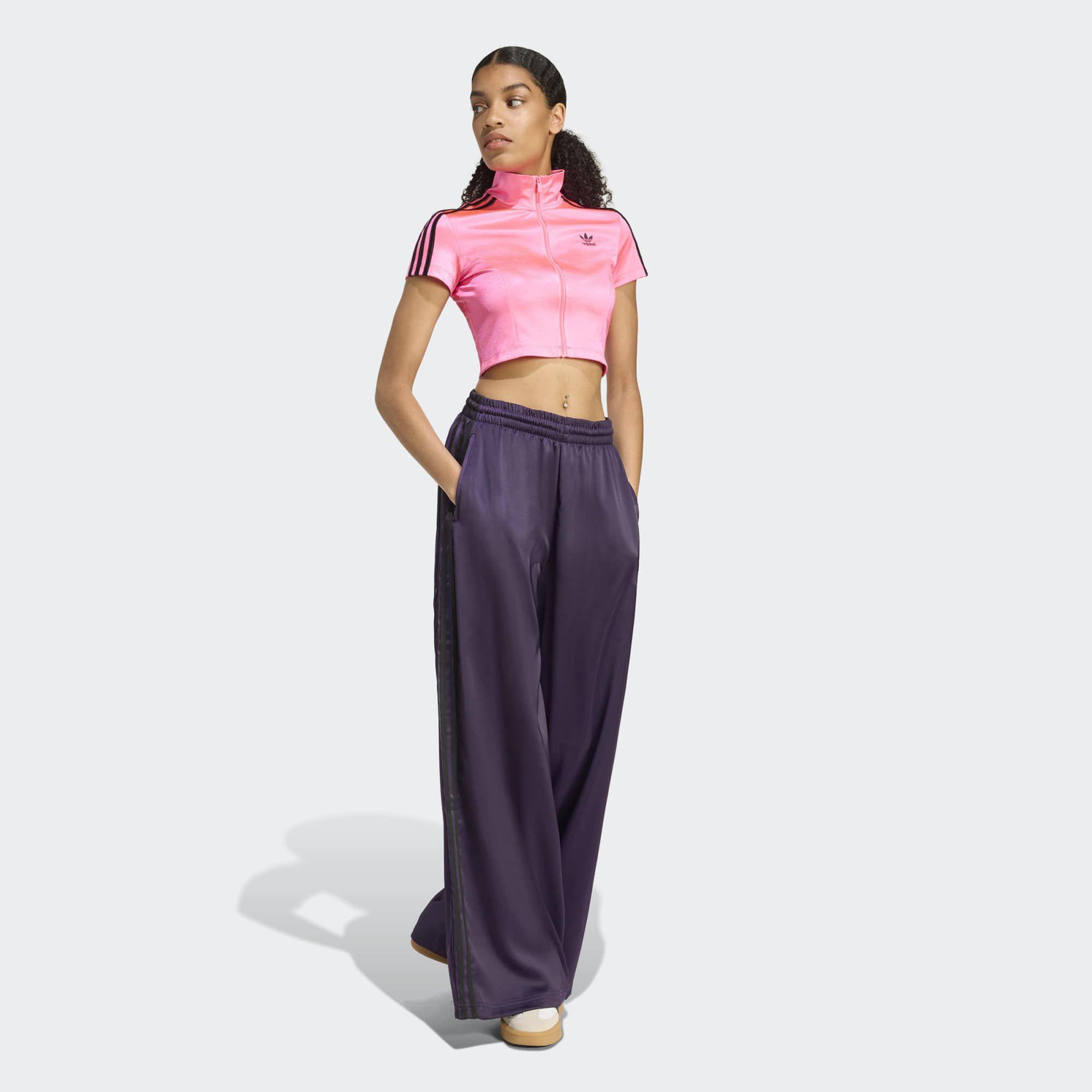 adidas Originals Women's Adicolor Satin Wide Leg Track Pants product image