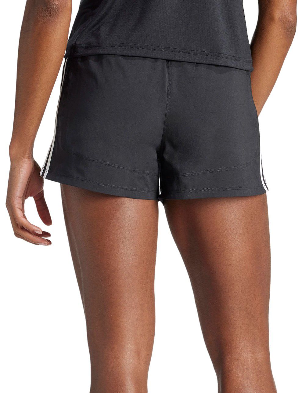 adidas Women's Pacer Training 3-Stripes Woven High-Rise 3" Shorts product image
