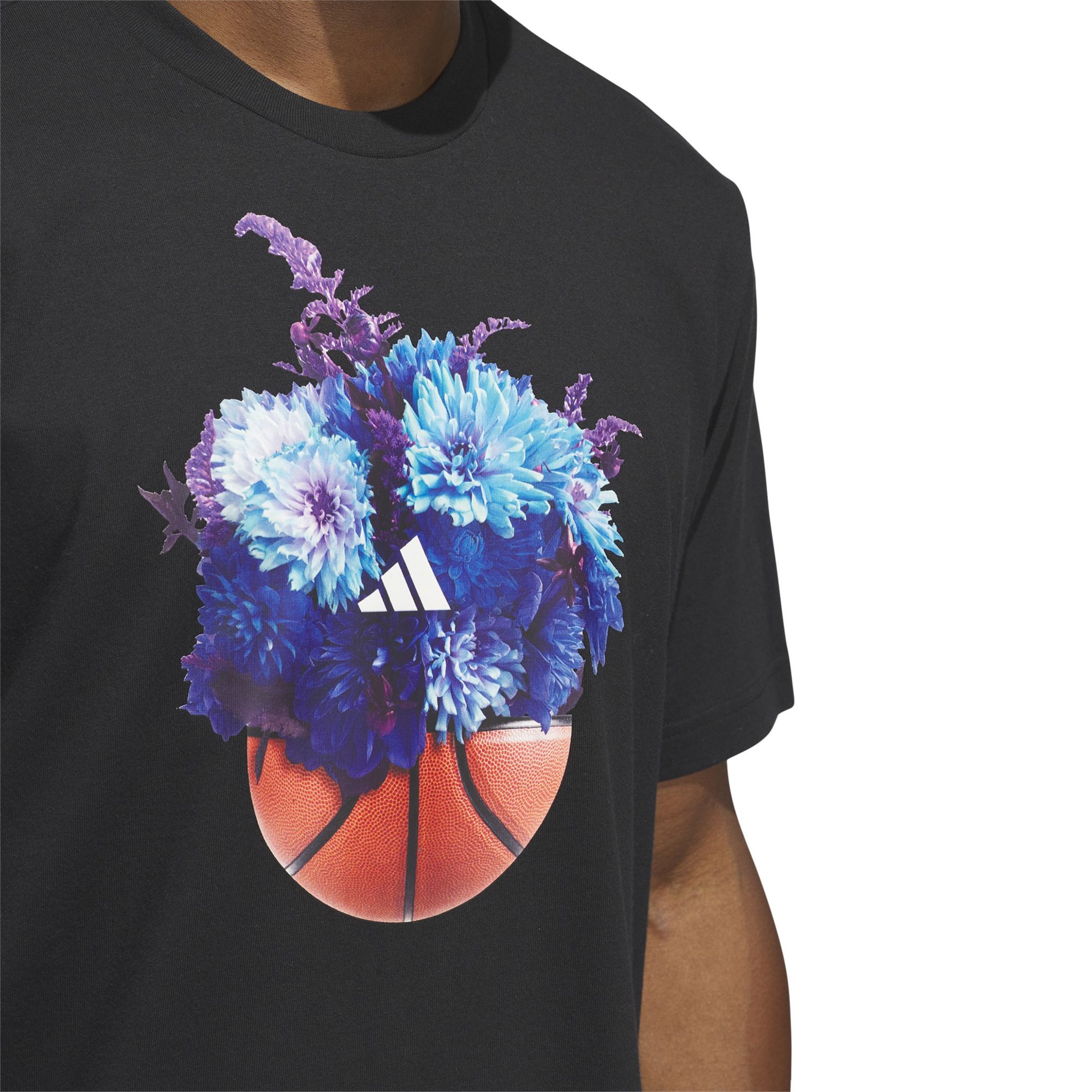 Adidas Men s Floral Hoops Short Sleeve Graphic T Shirt Dick s Sporting Goods in Tustin CA