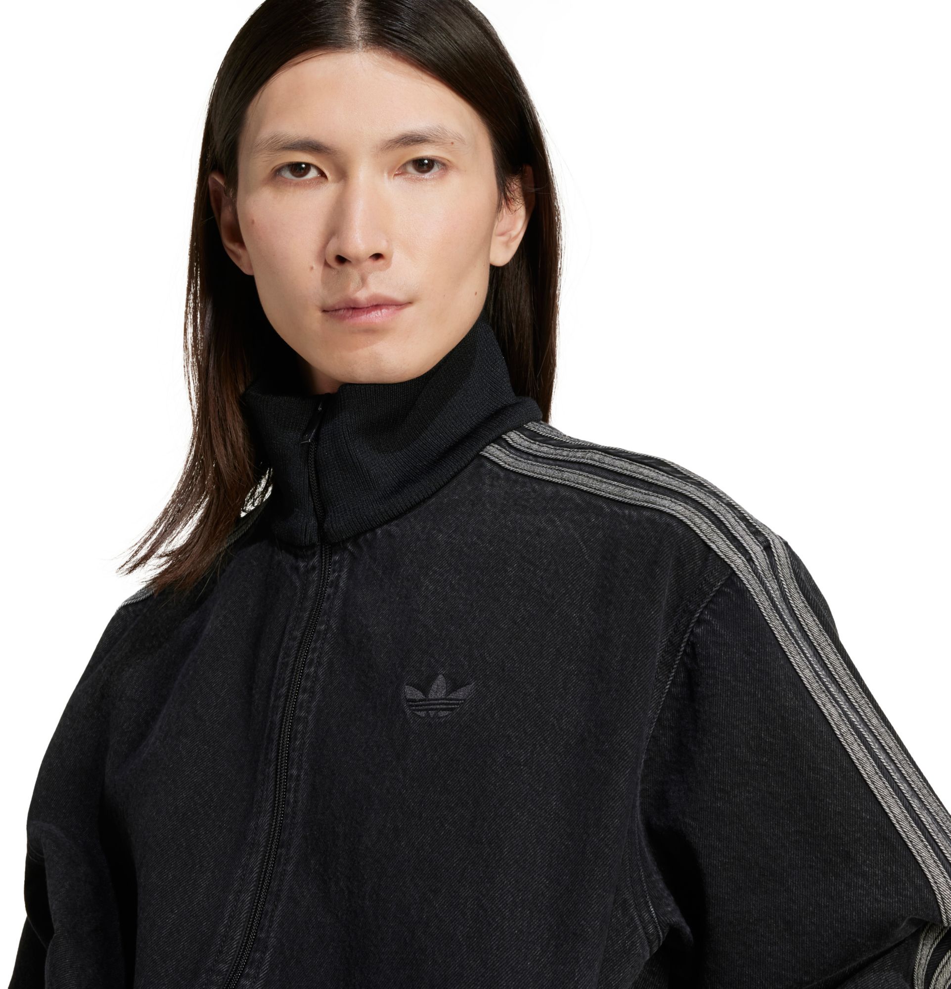 adidas Men's Trefoil Denim Firebird Jacket product image