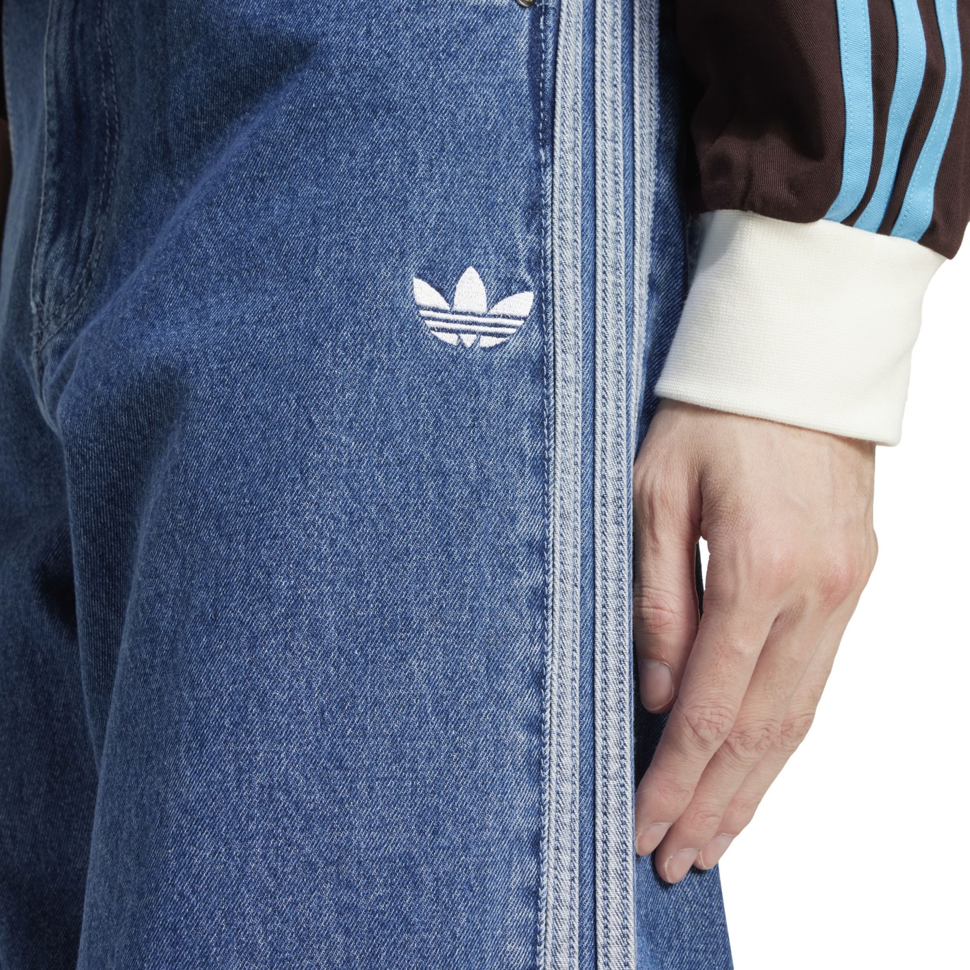 adidas Men's Trefoil Denim Firebird Pants product image