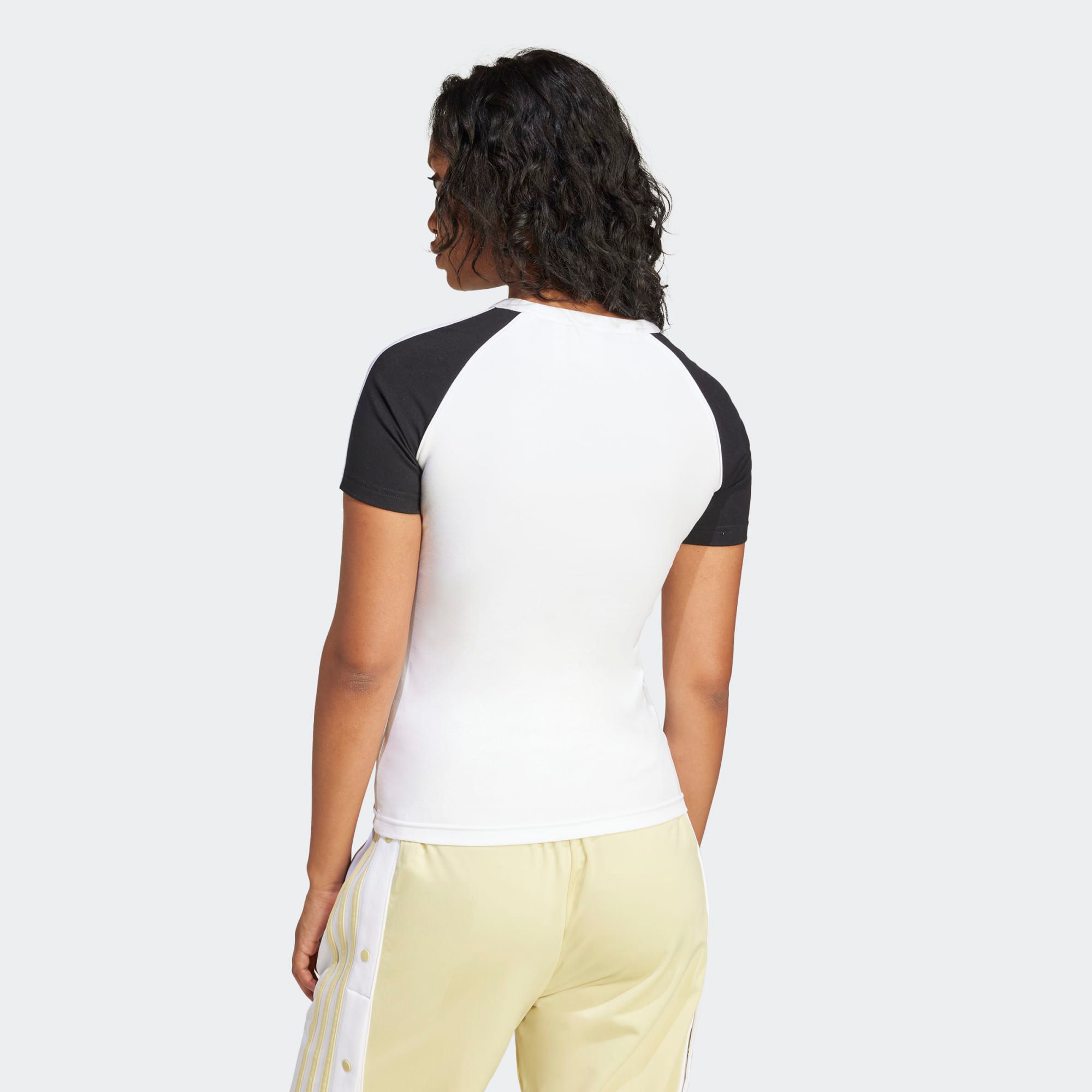 adidas Originals Women's Adicolor 3-Stripes Raglan Slim Fit T-Shirt product image