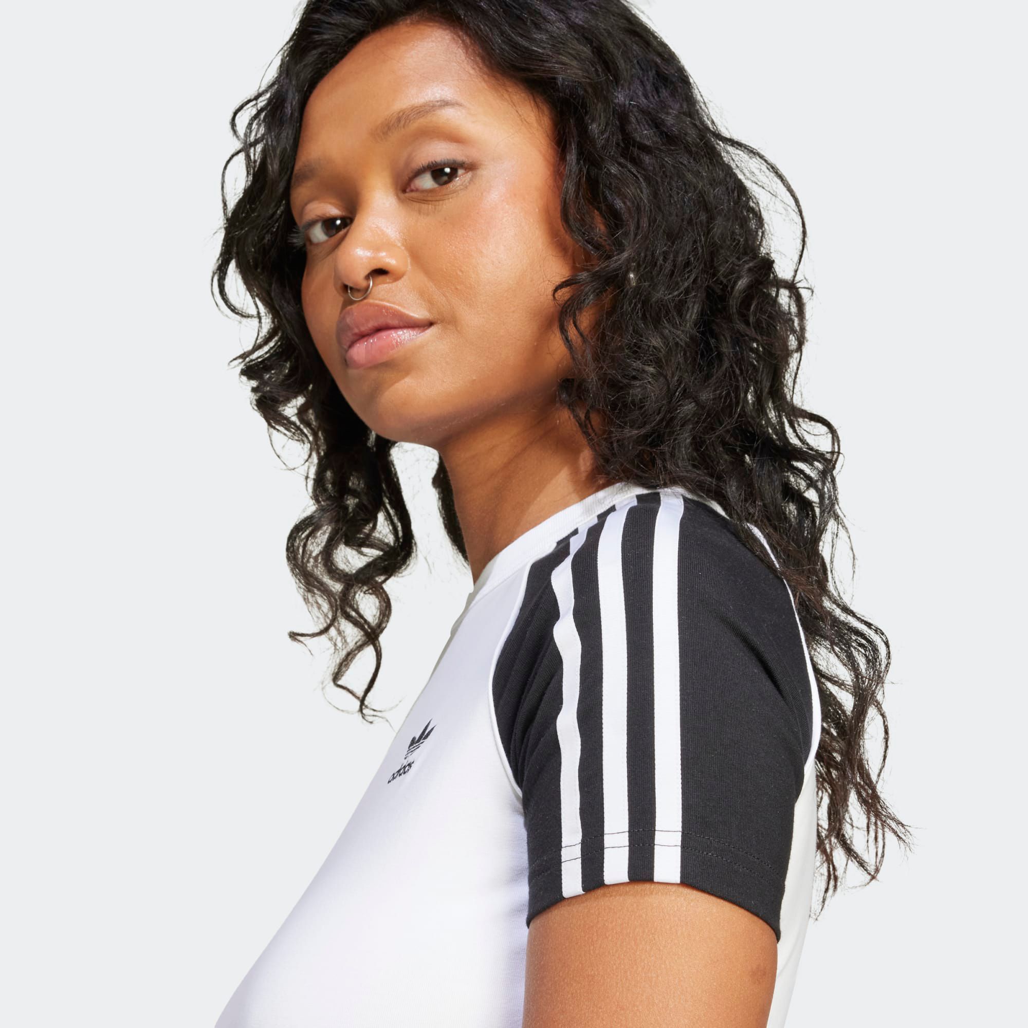 adidas Originals Women's Adicolor 3-Stripes Raglan Slim Fit T-Shirt product image