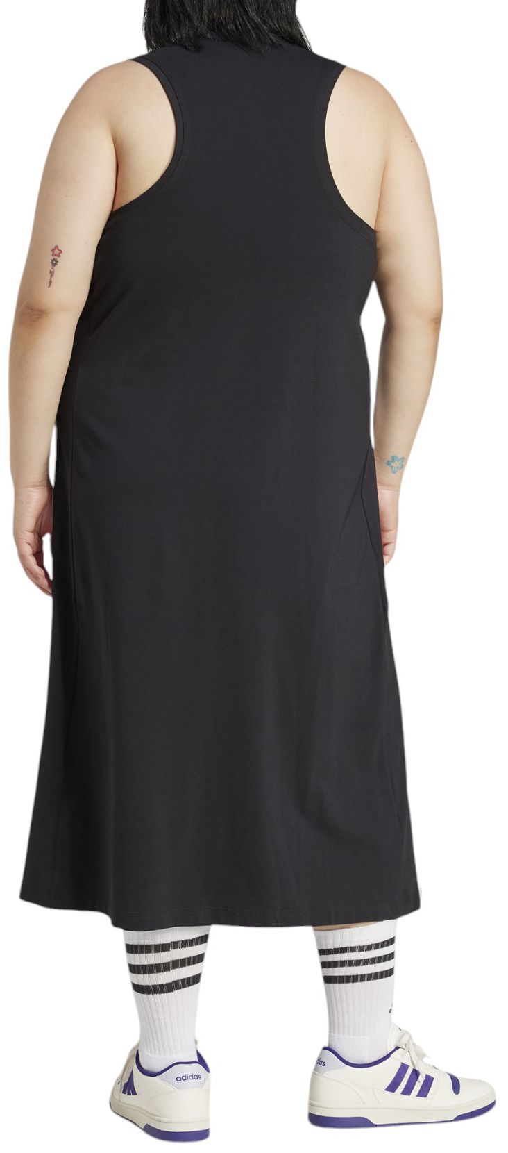 adidas Women's Essentials 3-Stripes Long Racerback Sportswear Dress product image