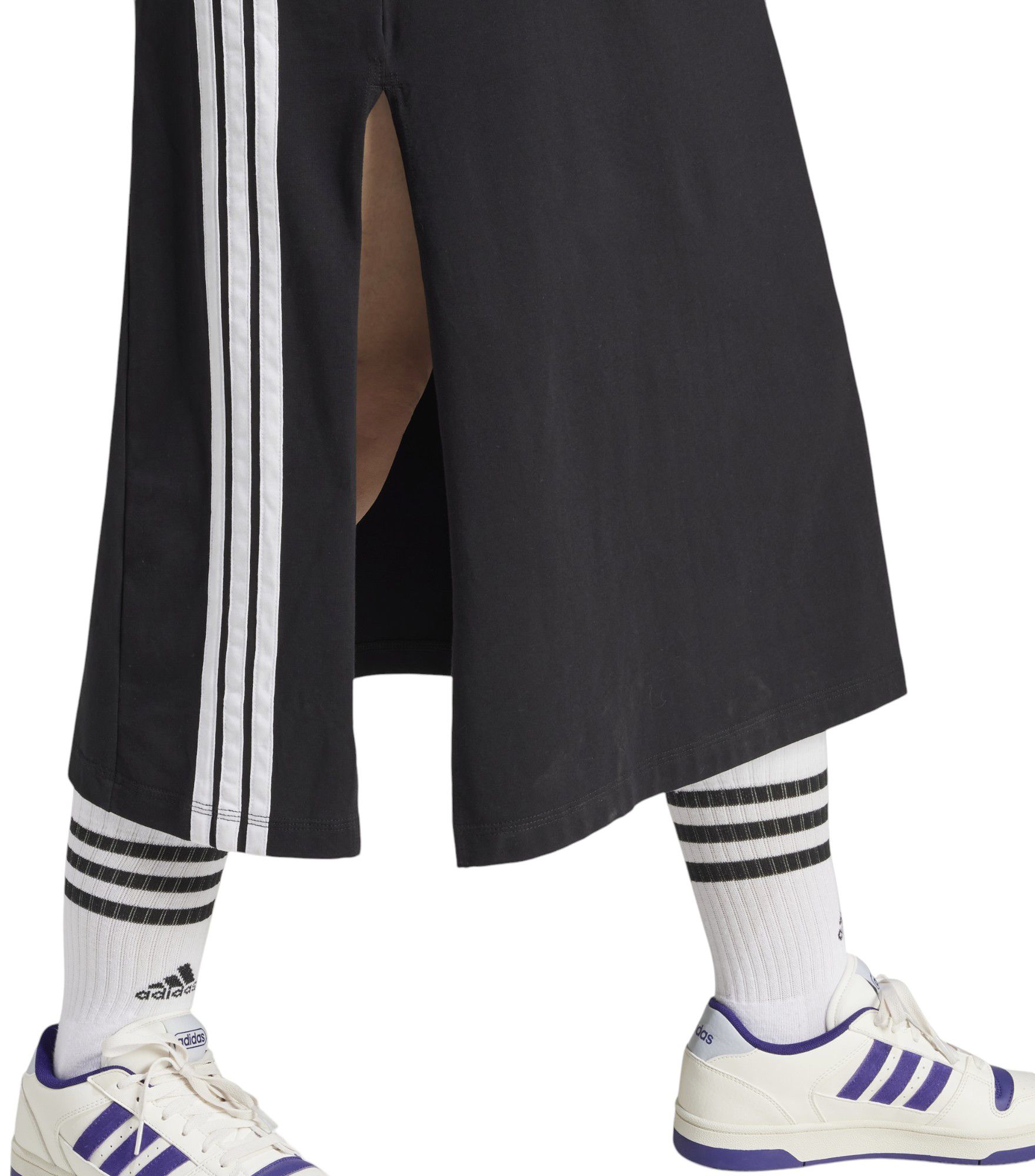 adidas Women's Essentials 3-Stripes Long Racerback Sportswear Dress product image