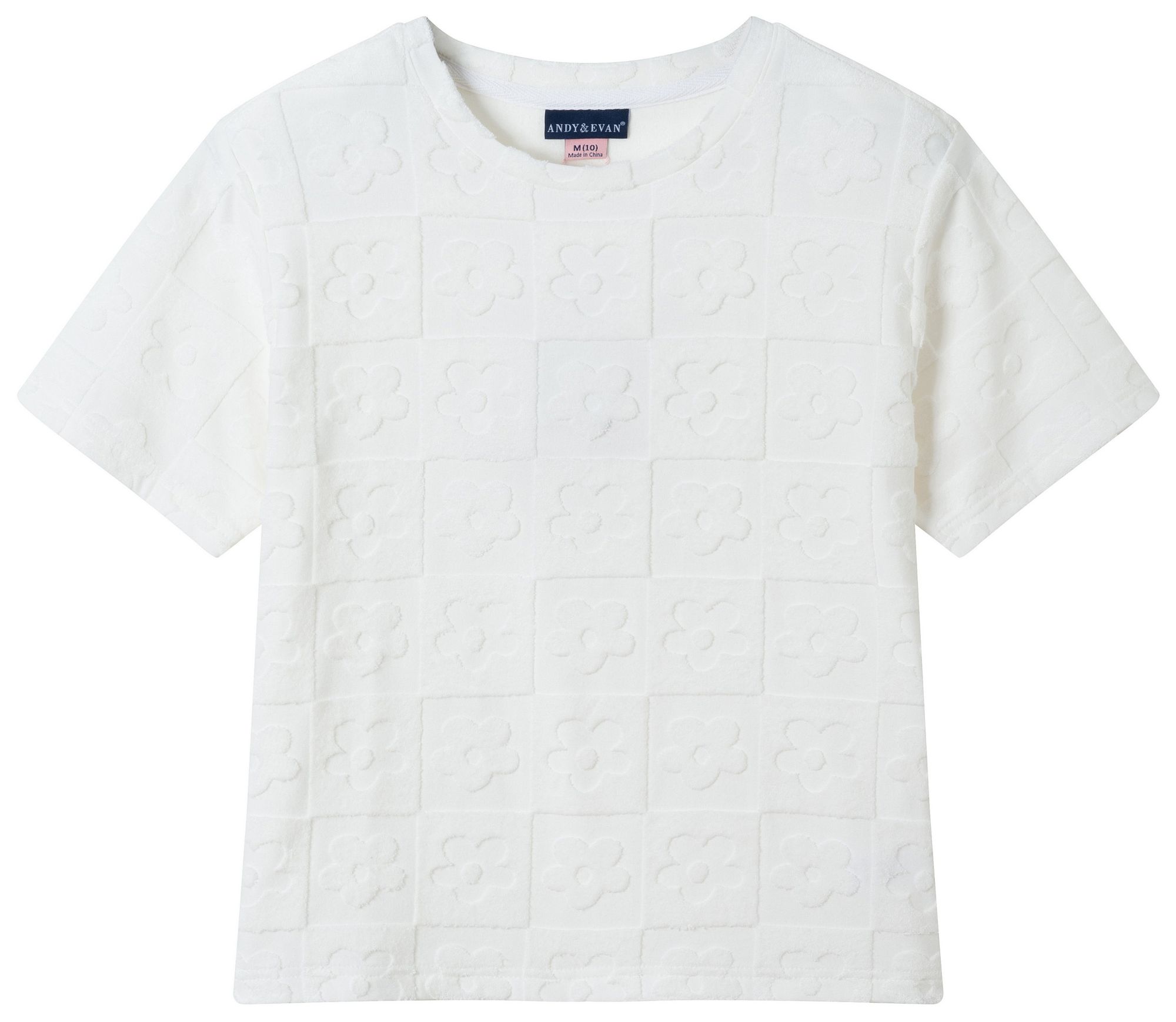 Andy & Evan Girls Floral Check Terry Cabana Set product image