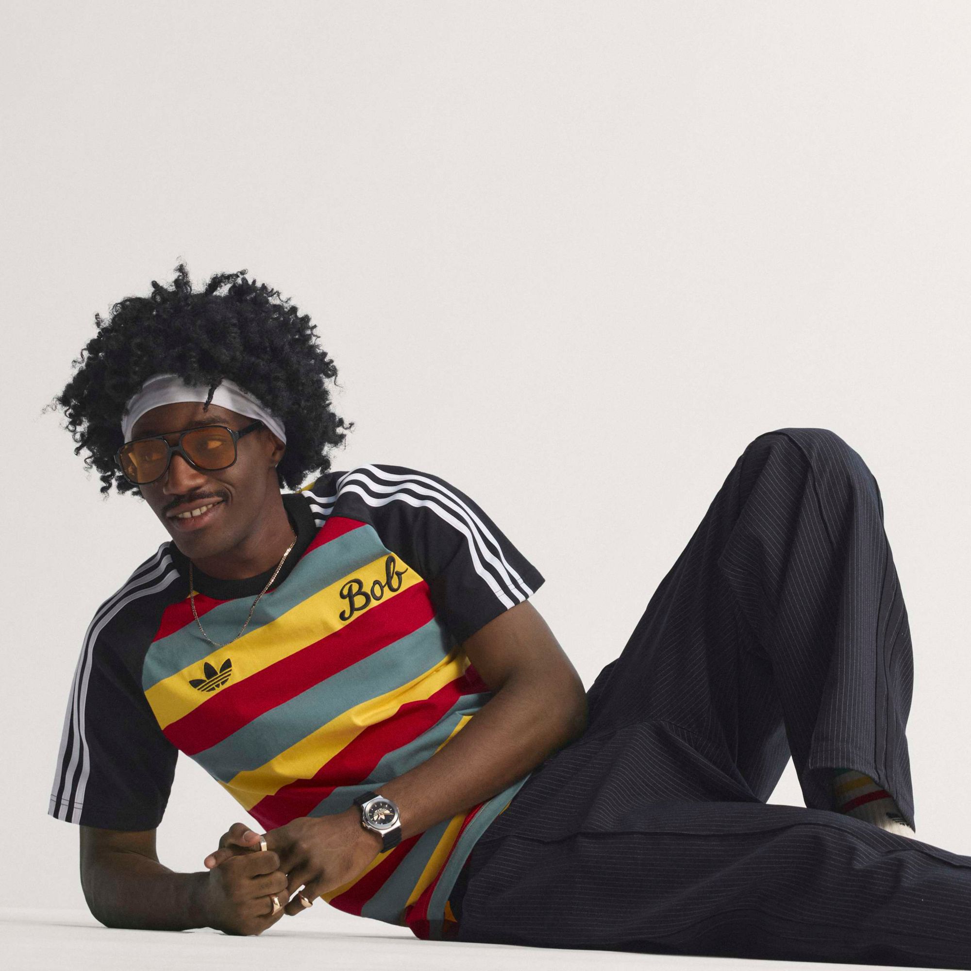adidas Originals Men's Bob Marley Stripe T-Shirt product image