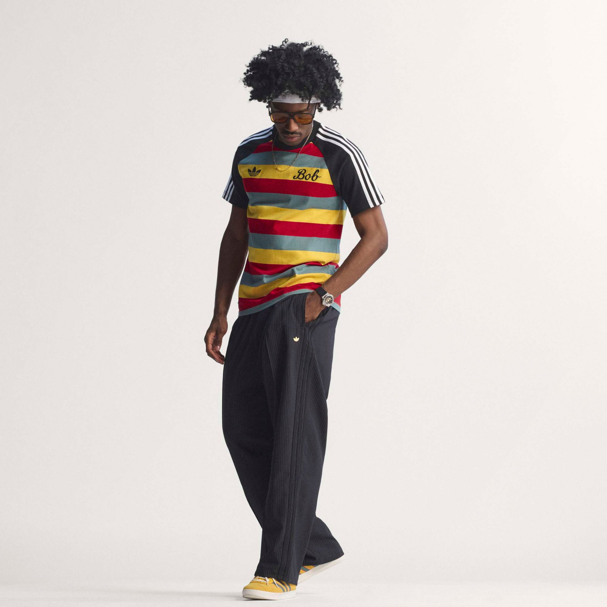 adidas Originals Men's Bob Marley Stripe T-Shirt product image