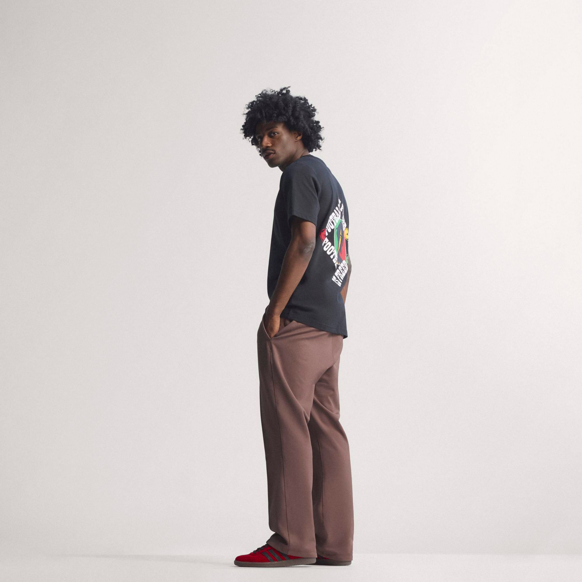 adidas Originals Men's Bob Marley Football Is Freedom Graphic T-Shirt product image