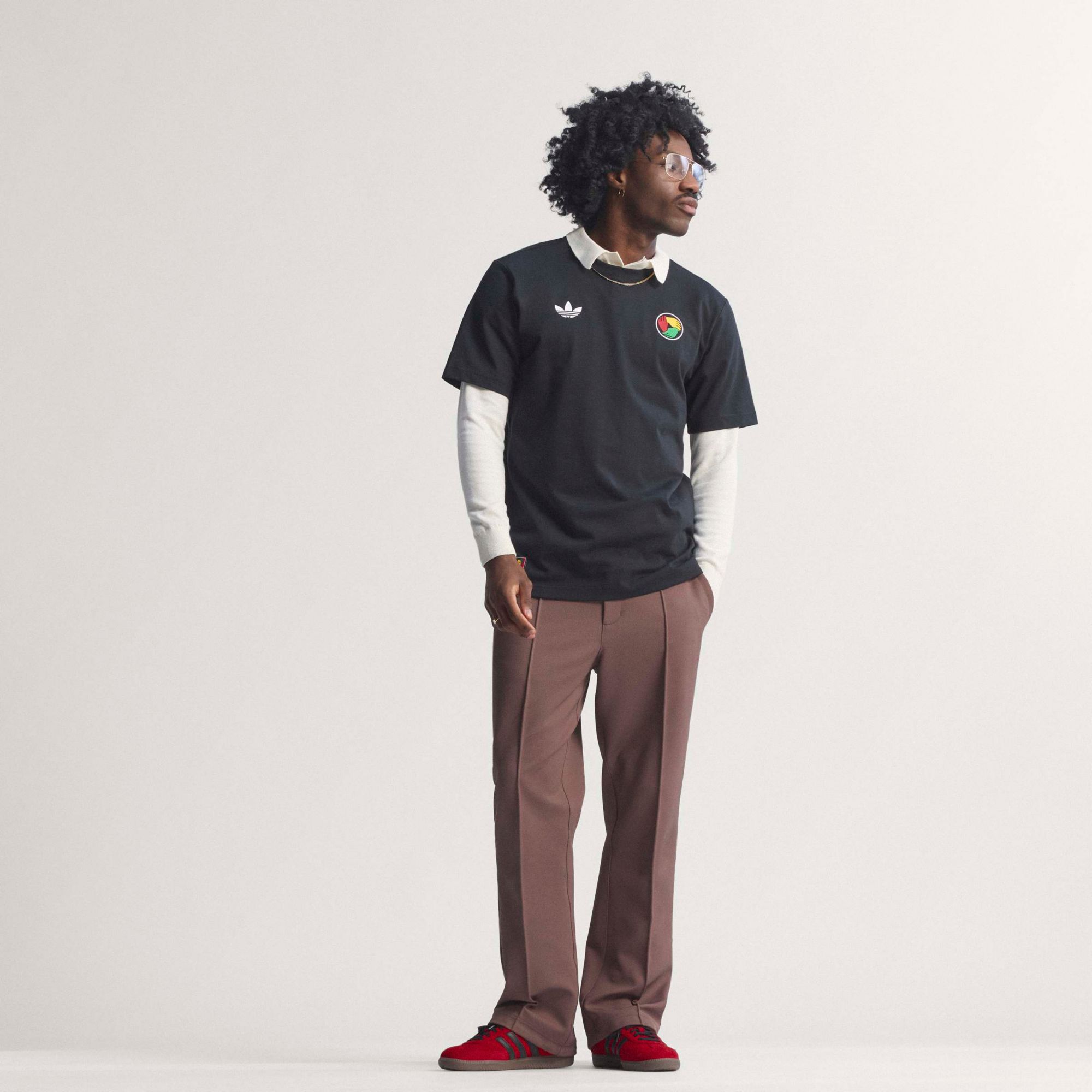 adidas Originals Men's Bob Marley Football Is Freedom Graphic T-Shirt product image
