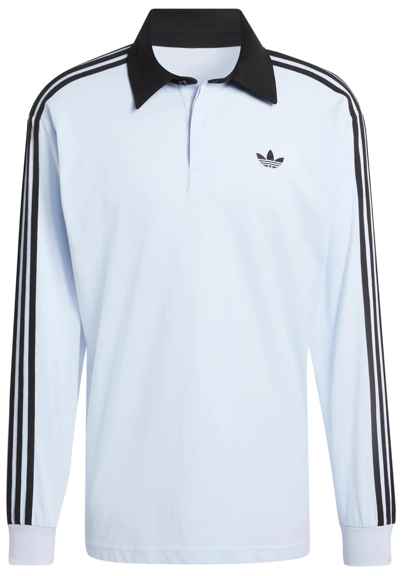adidas Men's 3-Stripes Long Sleeve Rugby Polo product image