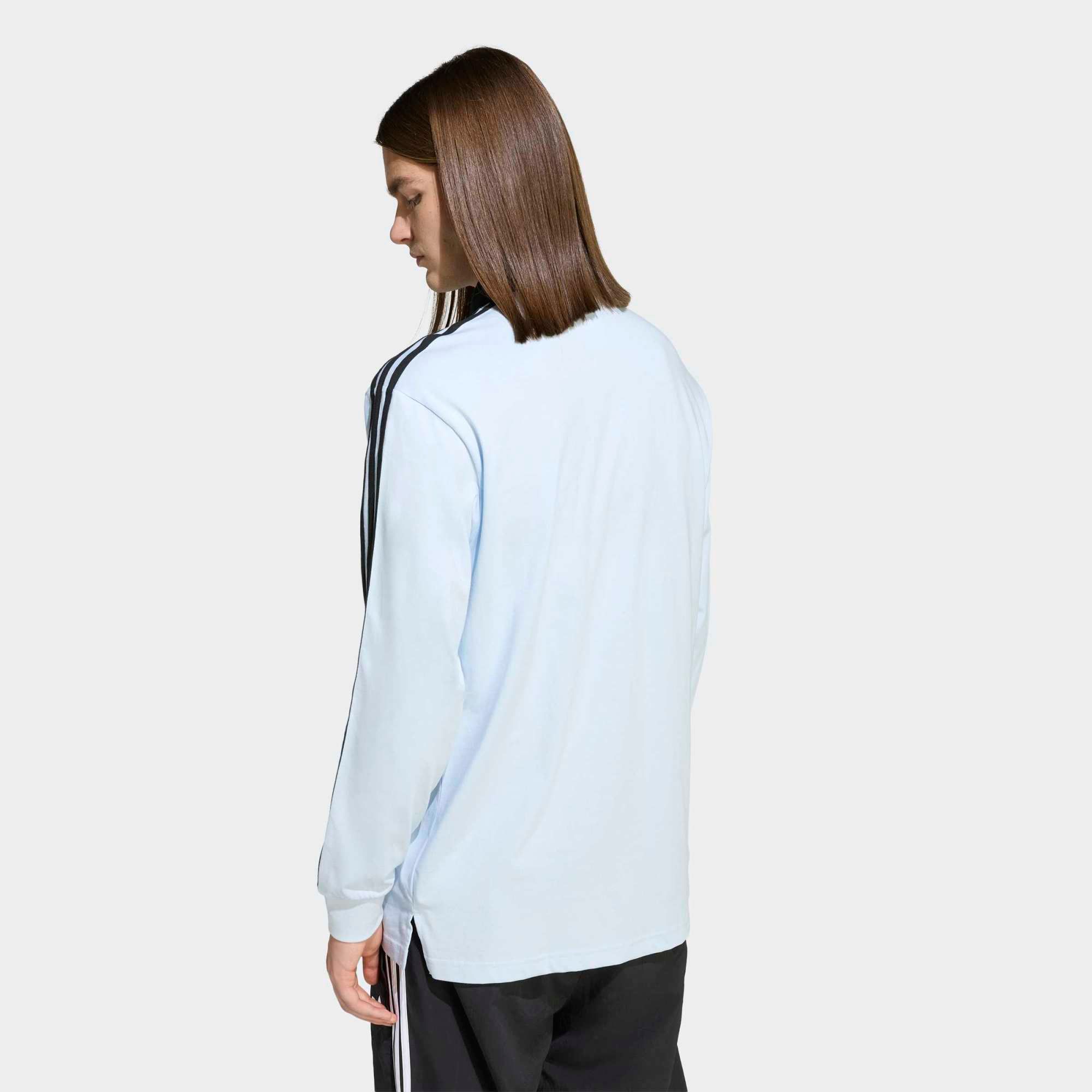 adidas Men's 3-Stripes Long Sleeve Rugby Polo product image