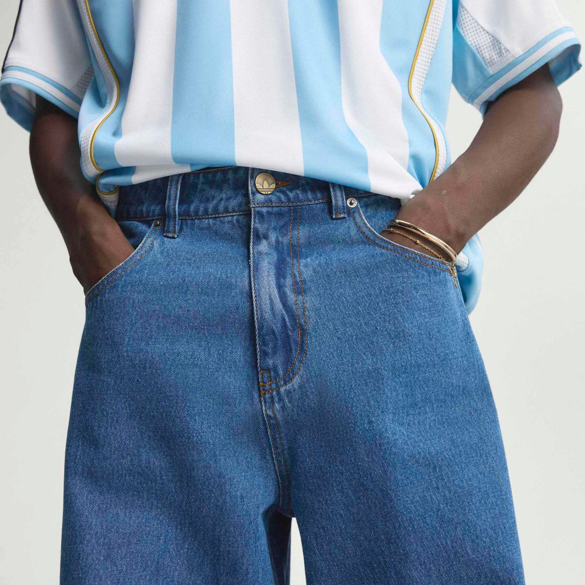 adidas Men's Adicolor Firebird Denim Pants product image