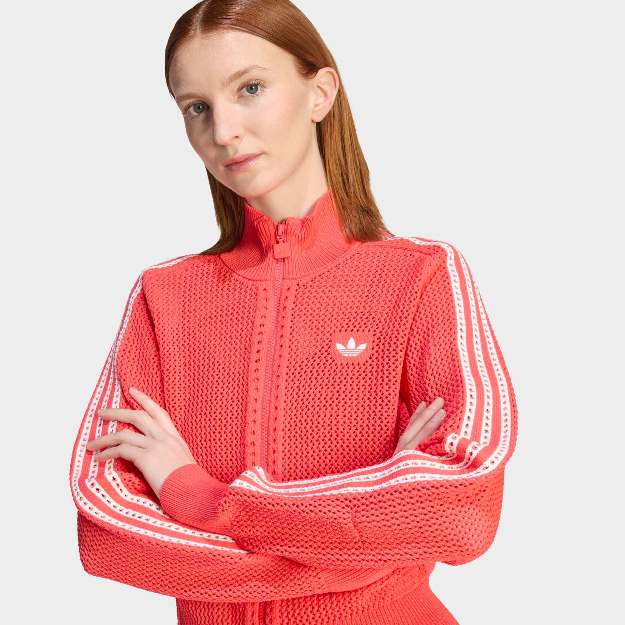 adidas Originals Women's Knitted Crochet Firebird Track Top product image