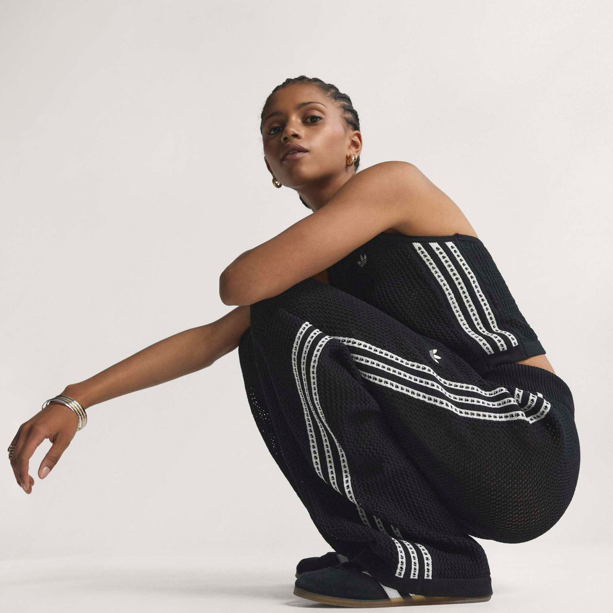 adidas Originals Women's Knitted Crochet Firebird Track Pants product image