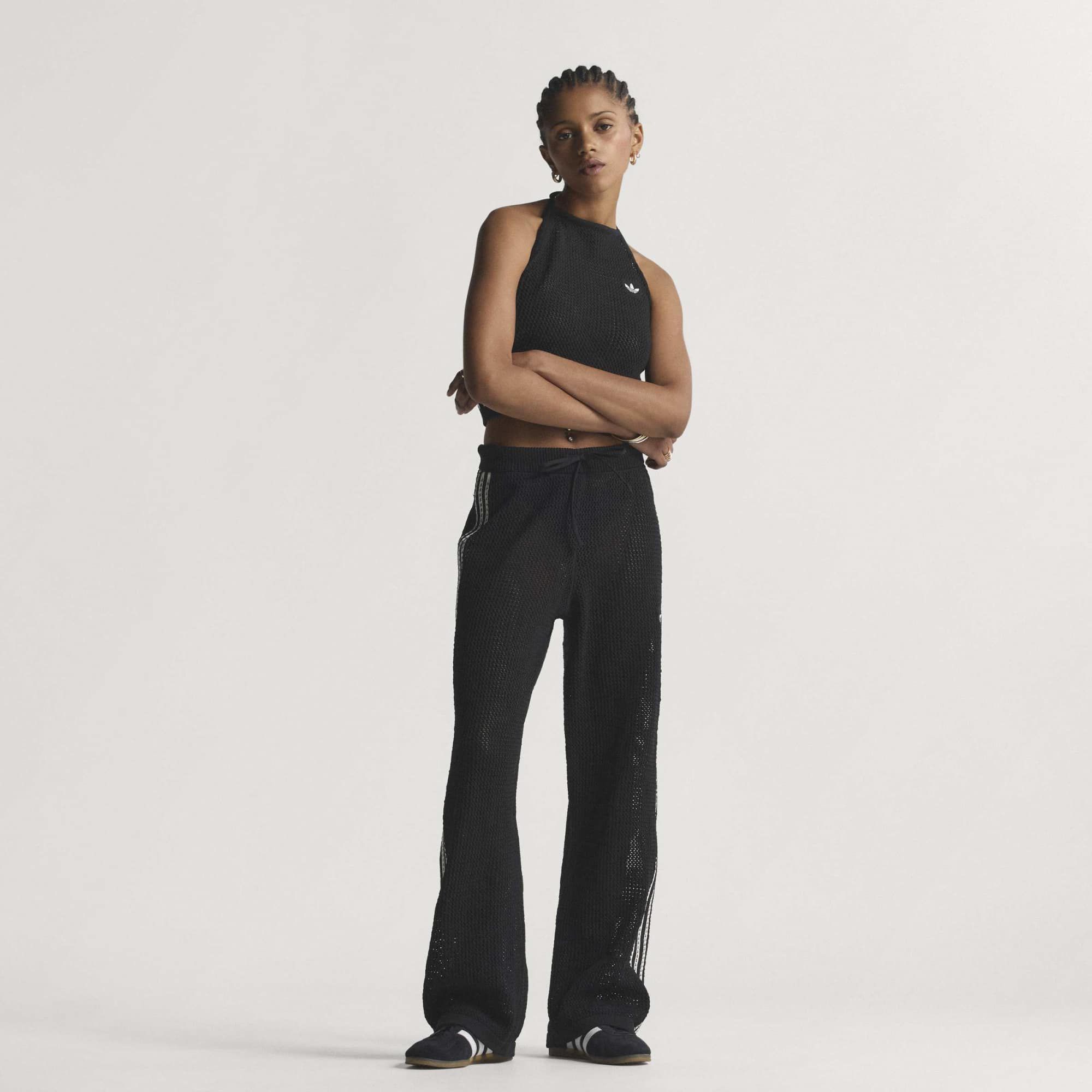 adidas Originals Women's Knitted Crochet Firebird Track Pants product image