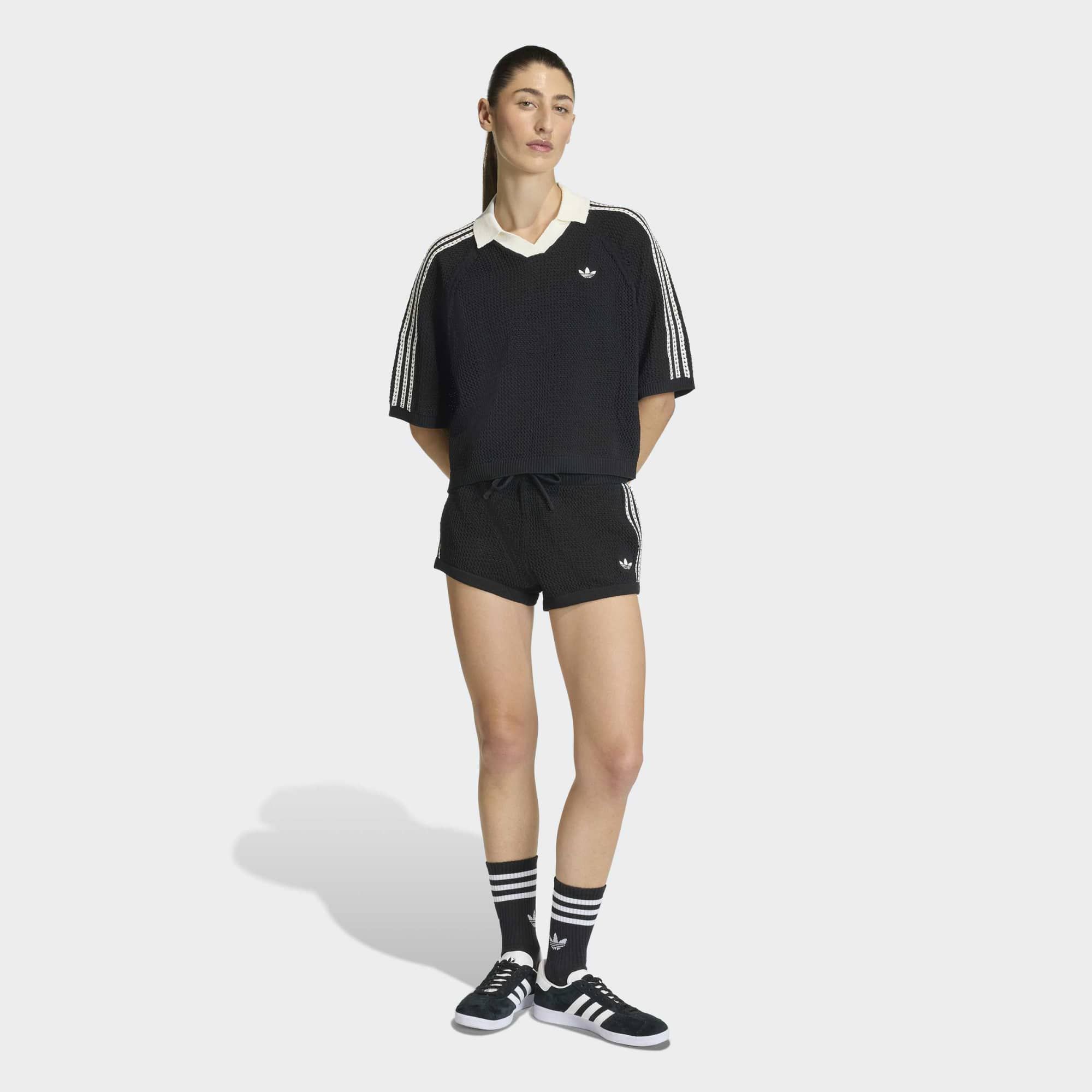 adidas Originals Women's Knitted Crochet Shorts product image