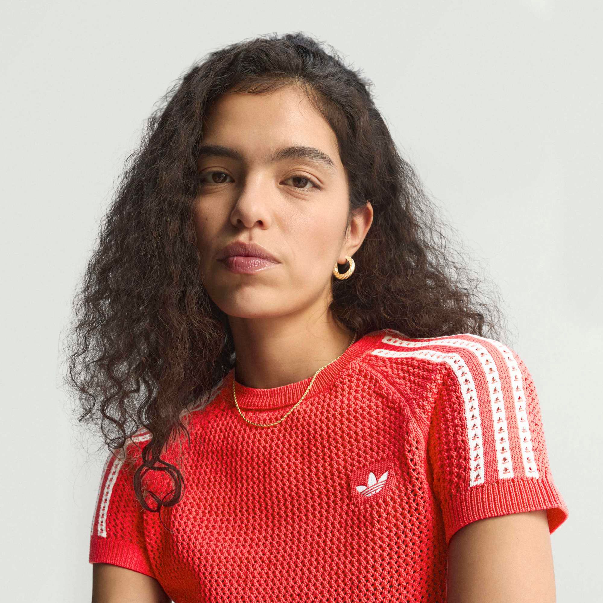 adidas Originals Women's Knitted Crochet Cali Tee product image