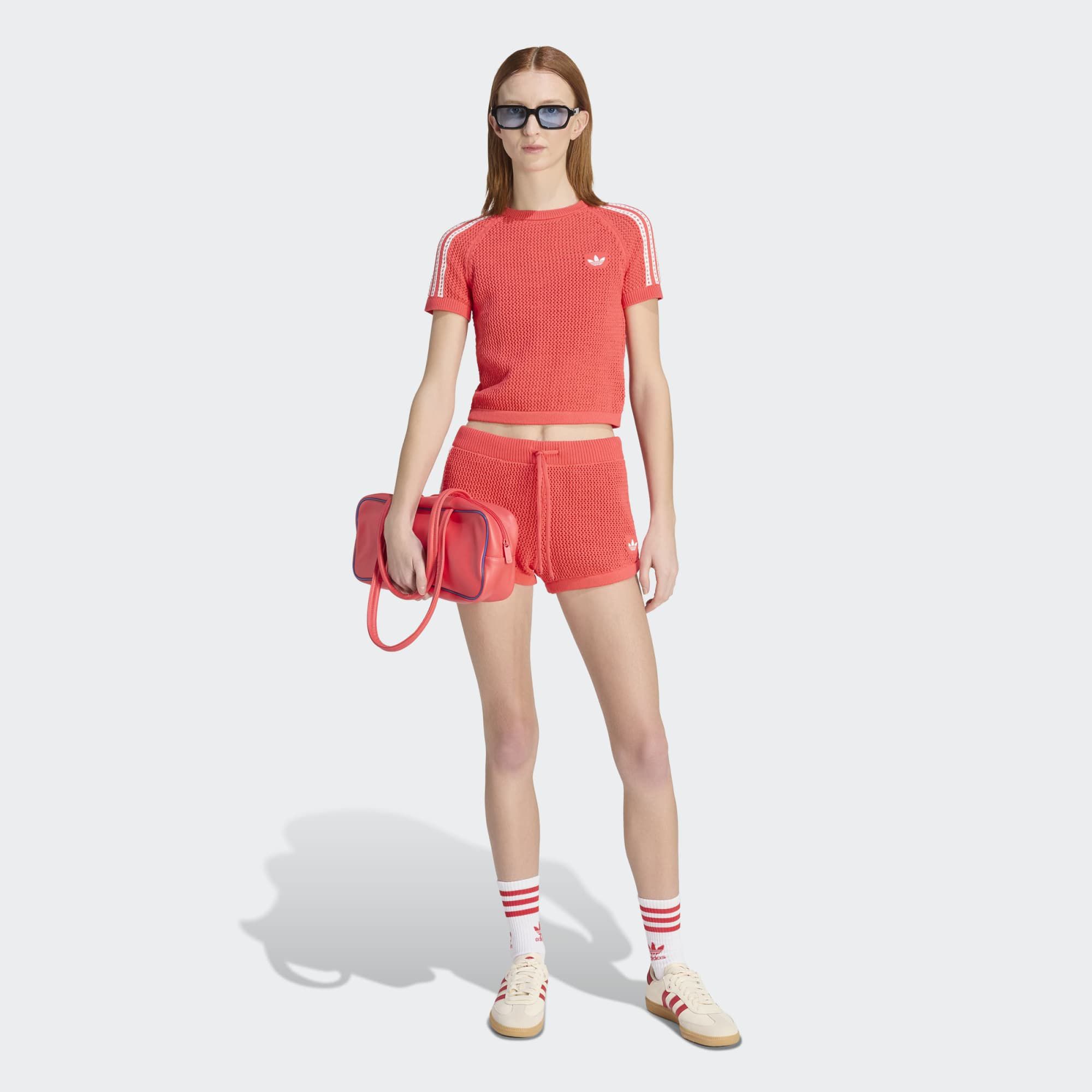 adidas Originals Women's Knitted Crochet Cali Tee product image