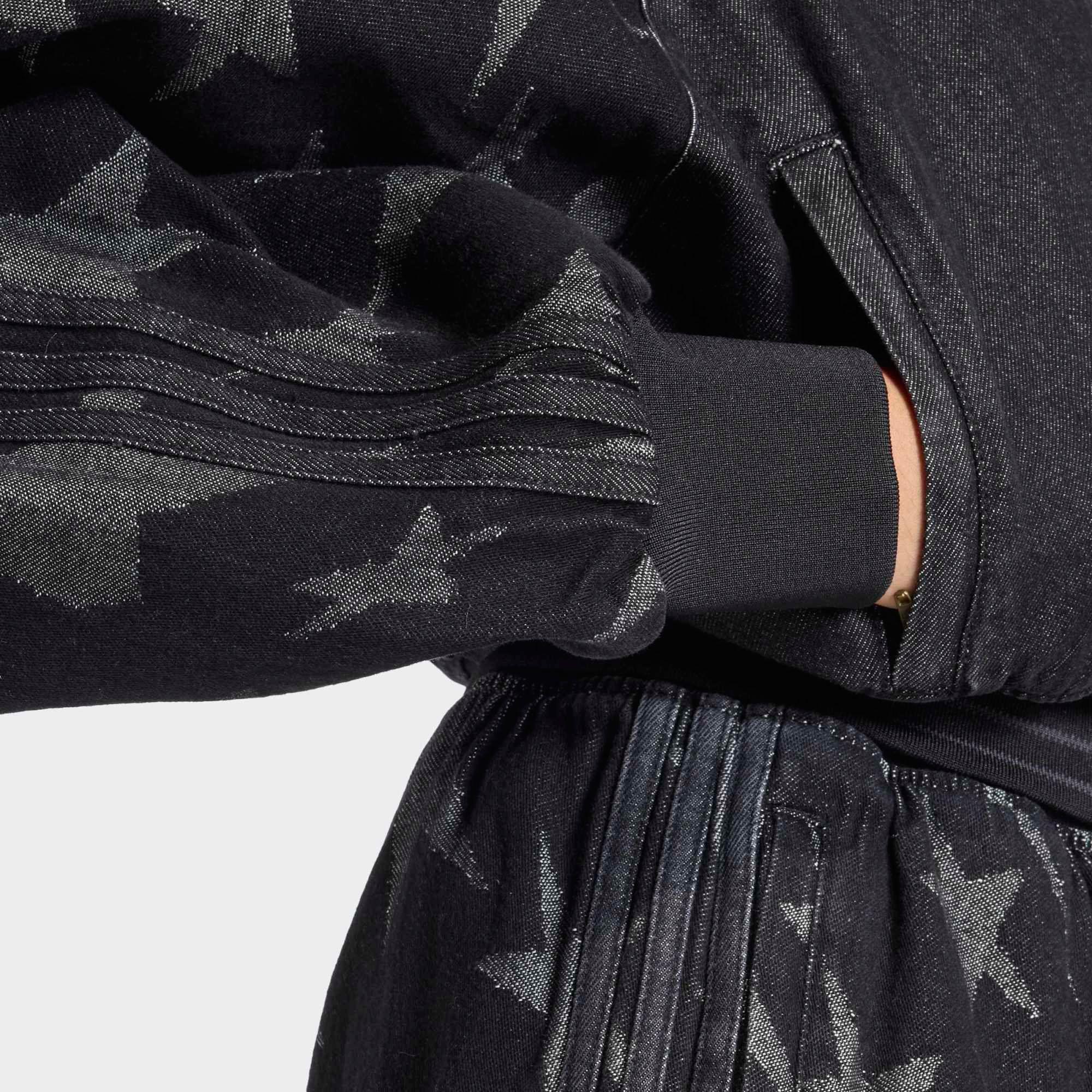 adidas Originals Women's Denim Graphic Varsity Bomber Jacket product image