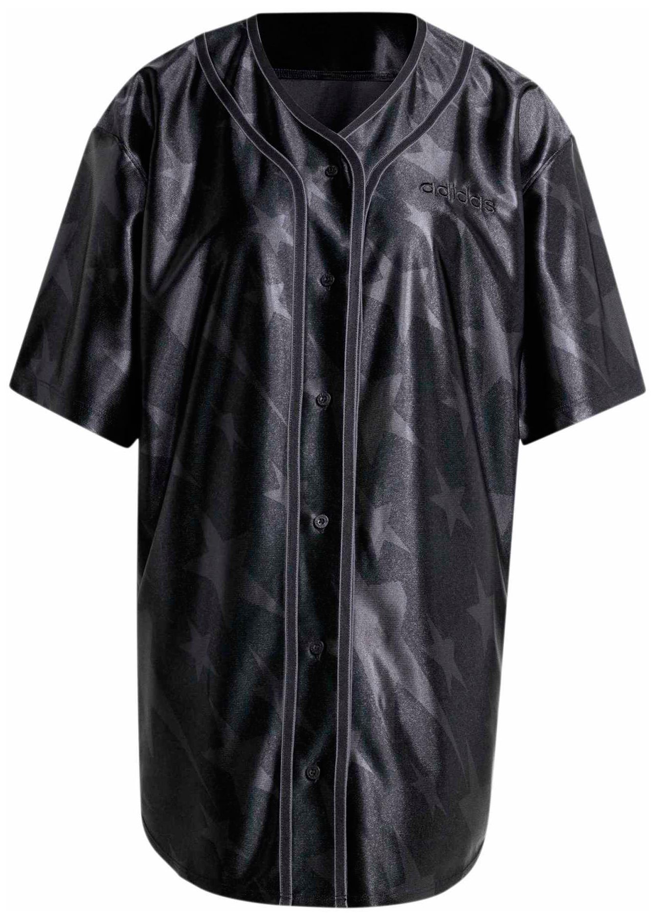 adidas Originals Women's Denim Graphic Baseball Shirt product image