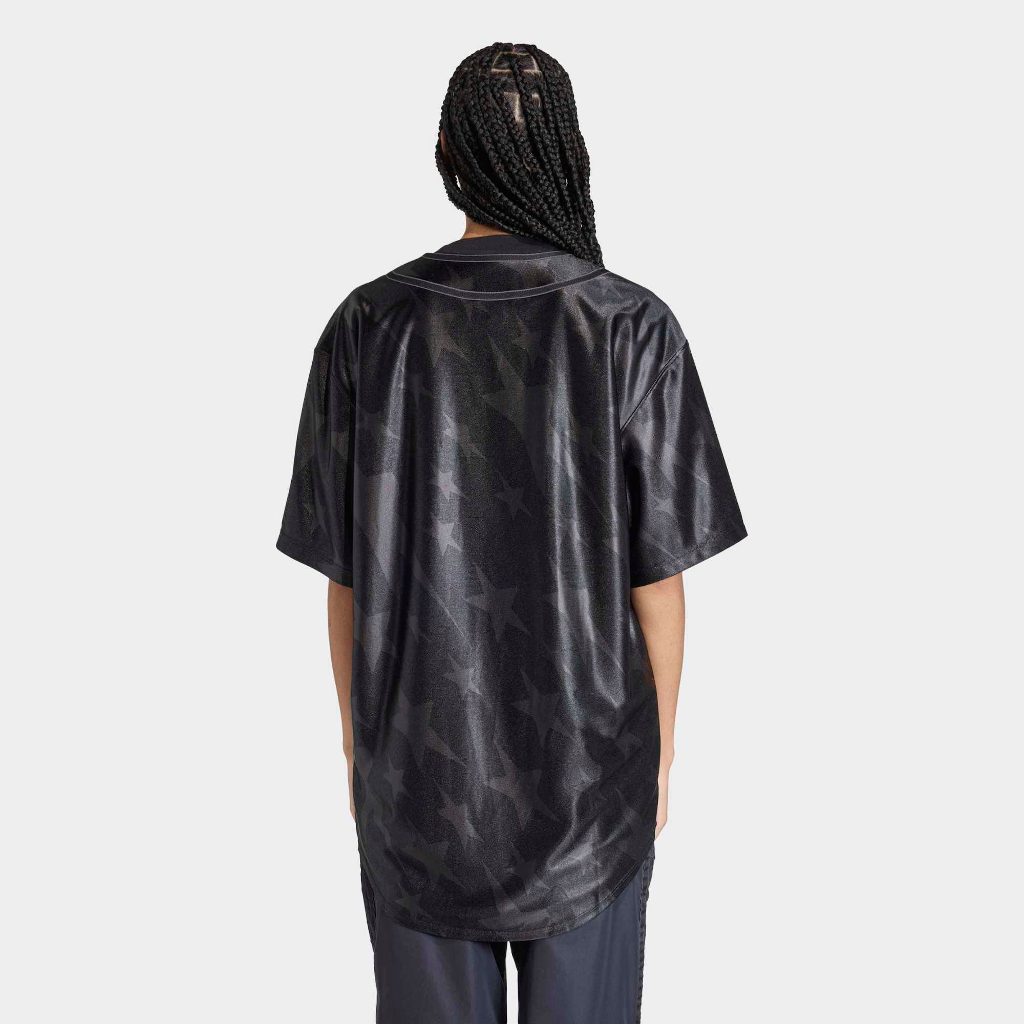 adidas Originals Women's Denim Graphic Baseball Shirt product image