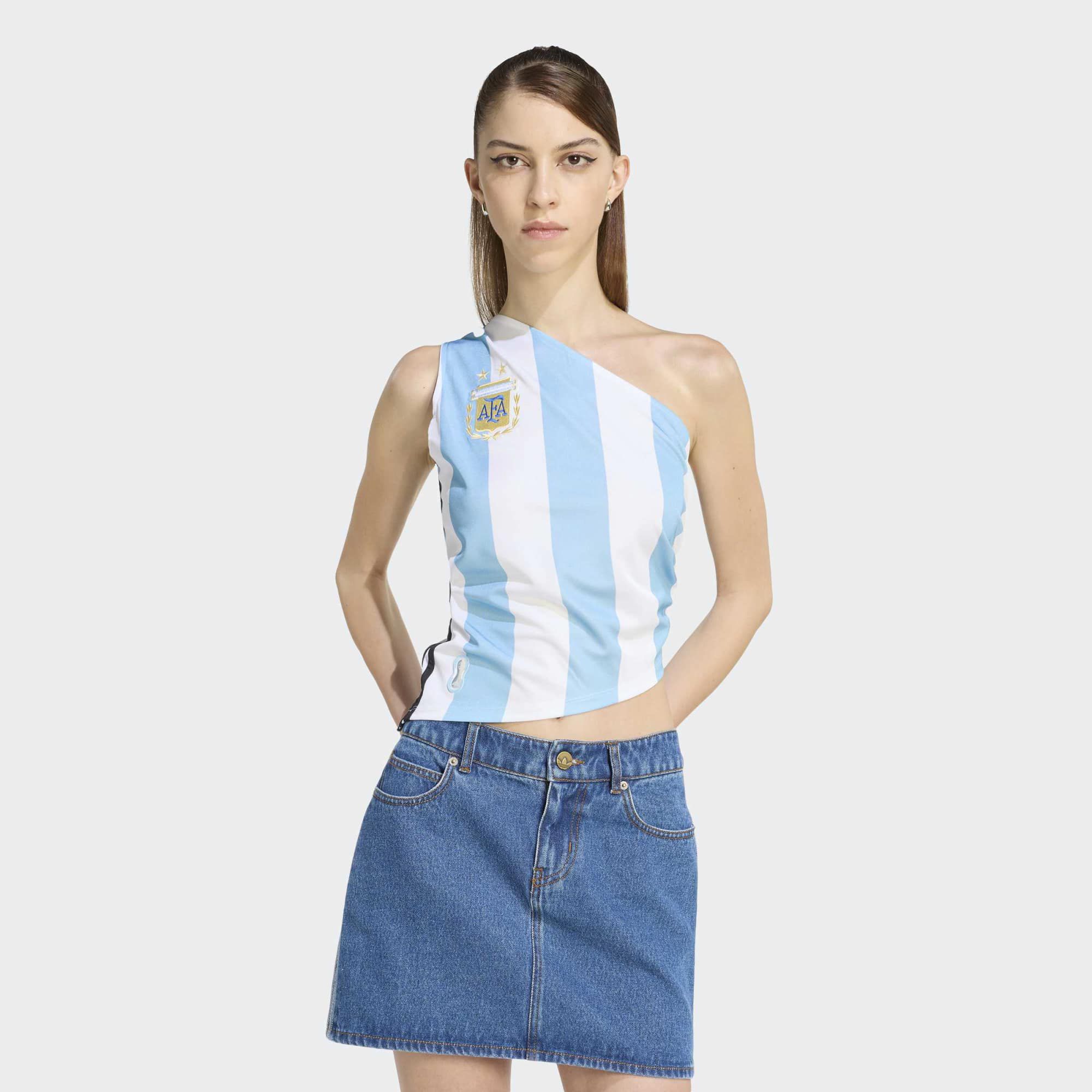 adidas Originals Women's Argentina One-Shoulder Reconstructed Bringback Jersey product image