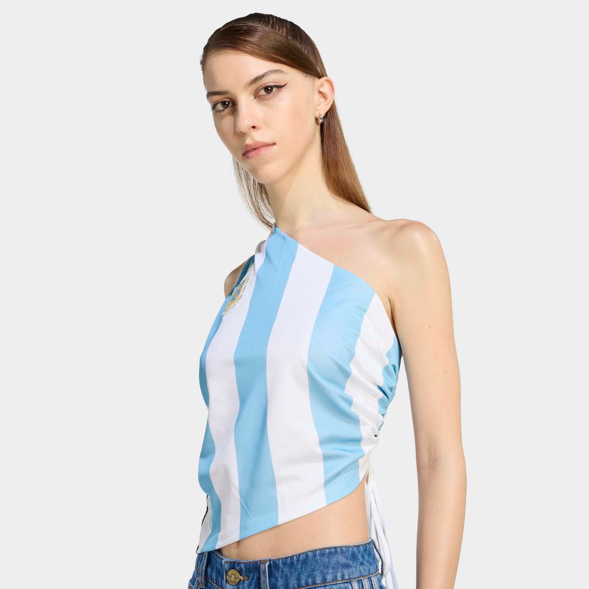 adidas Originals Women's Argentina One-Shoulder Reconstructed Bringback Jersey product image