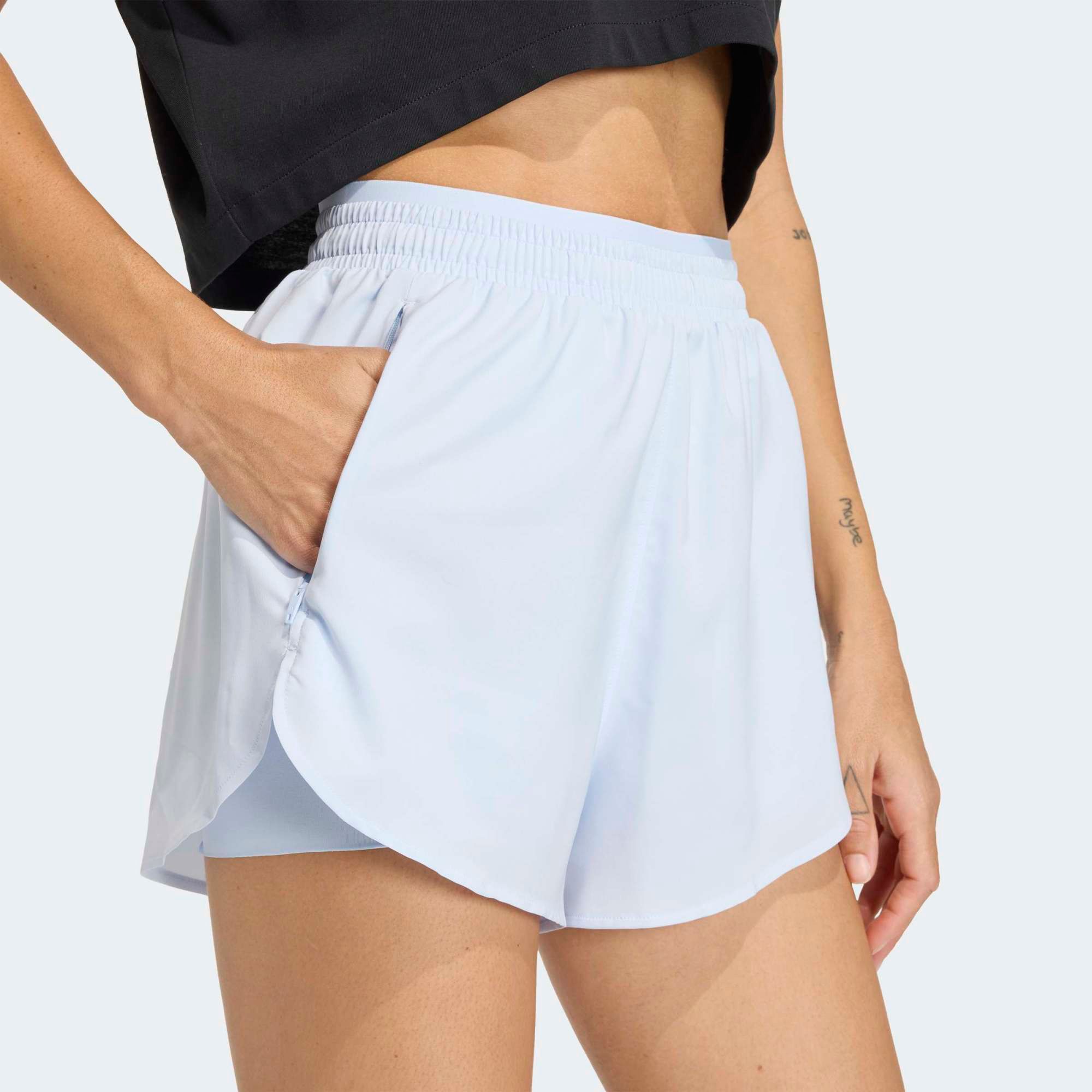 adidas Women's D4T Workout Go To 2-In-1 Shorts product image
