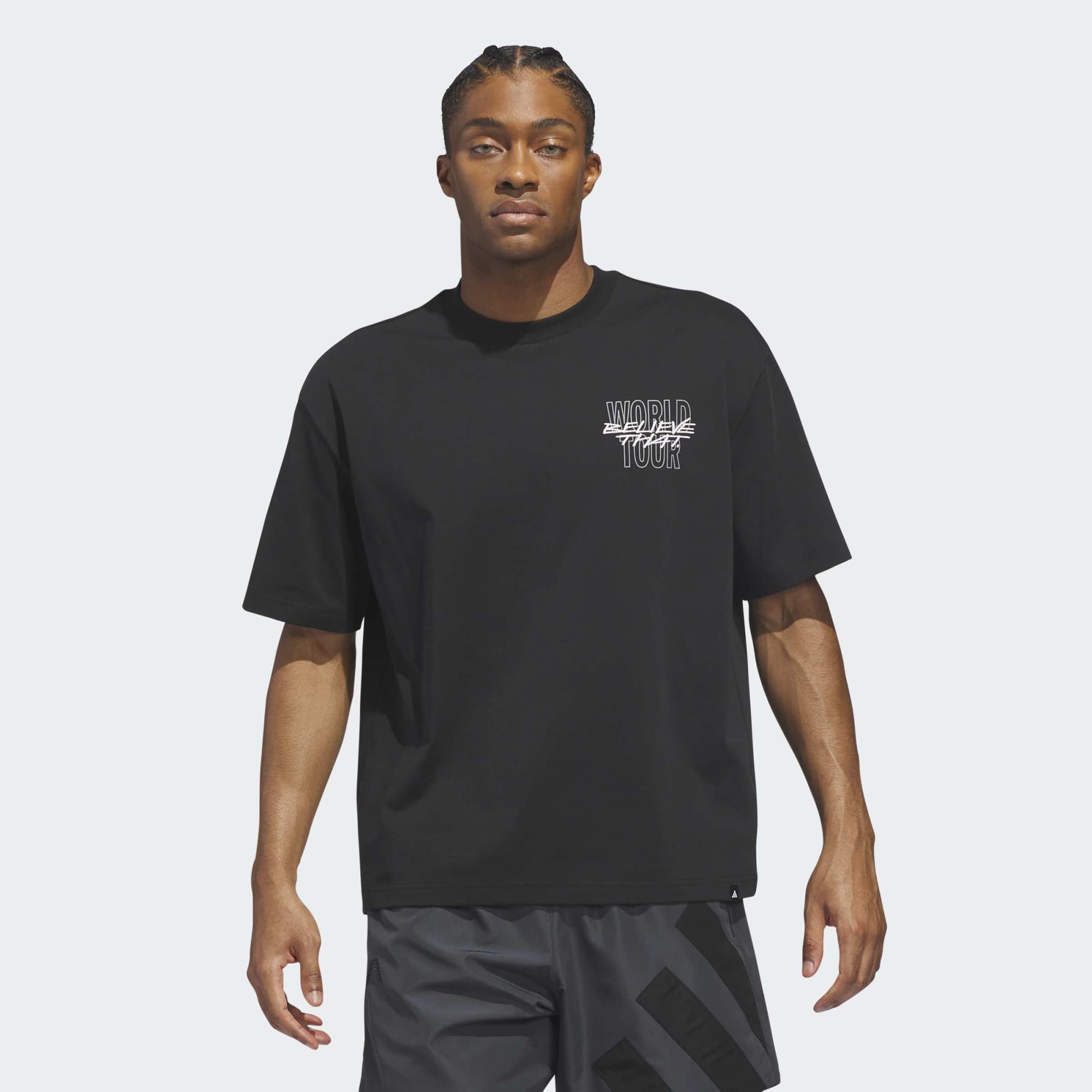 adidas Men's Anthony Edwards ATL2WRLD Graphic T-Shirt product image