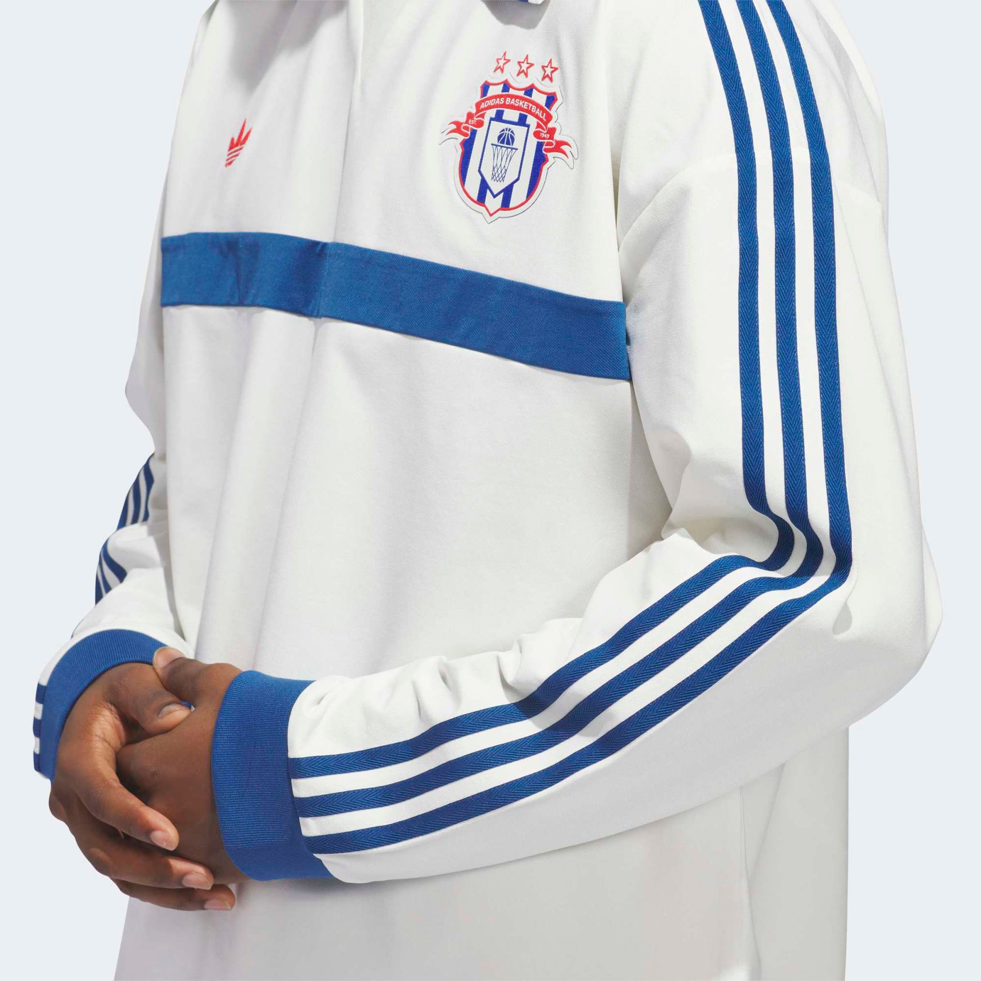 adidas Originals Men's Courtside Long Sleeve Rugby Polo product image