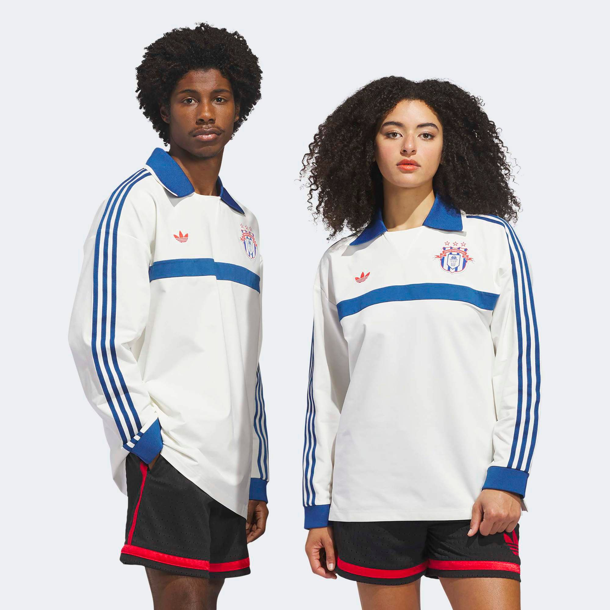 adidas Originals Men's Courtside Long Sleeve Rugby Polo product image