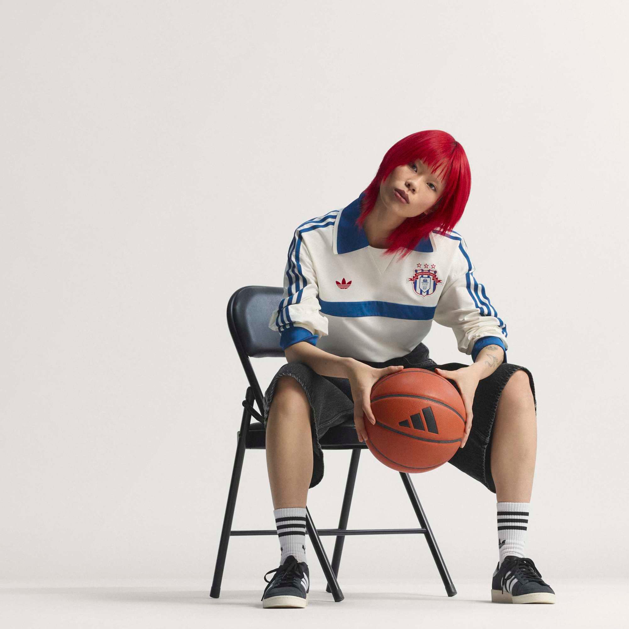 adidas Originals Men's Courtside Long Sleeve Rugby Polo product image