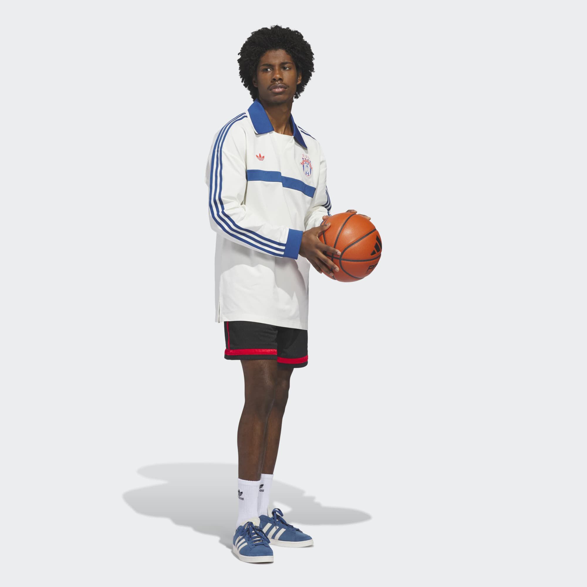 adidas Originals Men's Courtside Long Sleeve Rugby Polo product image